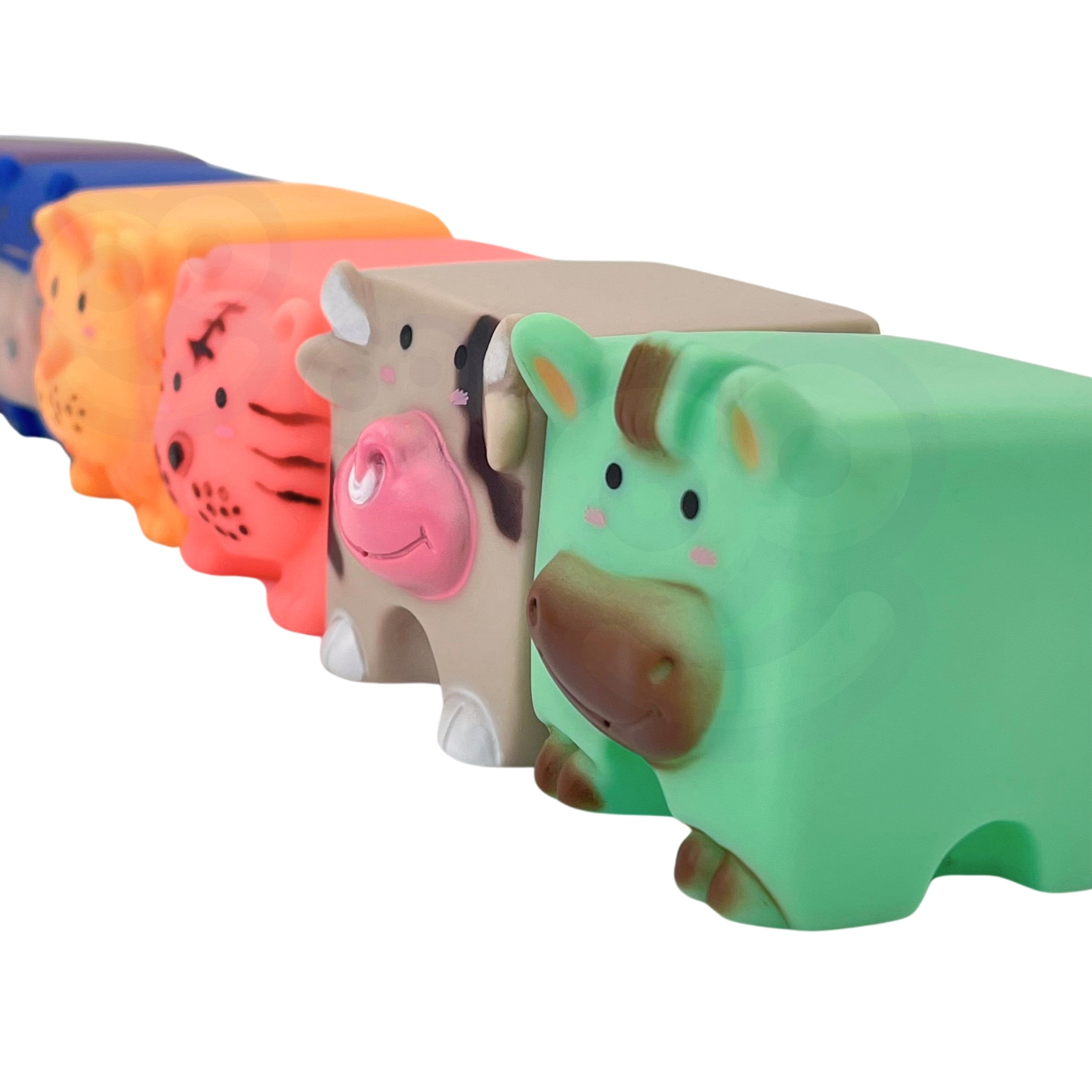 Woopie Baby Klocki Sensoryczne Zwierzęta Wyciskanie Puzzle + Dźwięk 6 Szt.