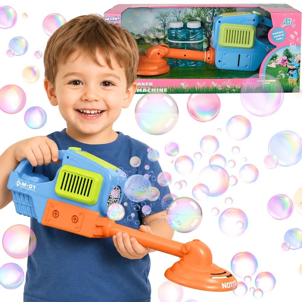 Ръчна косачка за трева Woopie Bubble Machine Blue