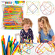 Цветни сламки Woopie Building Blocks 500 бр.