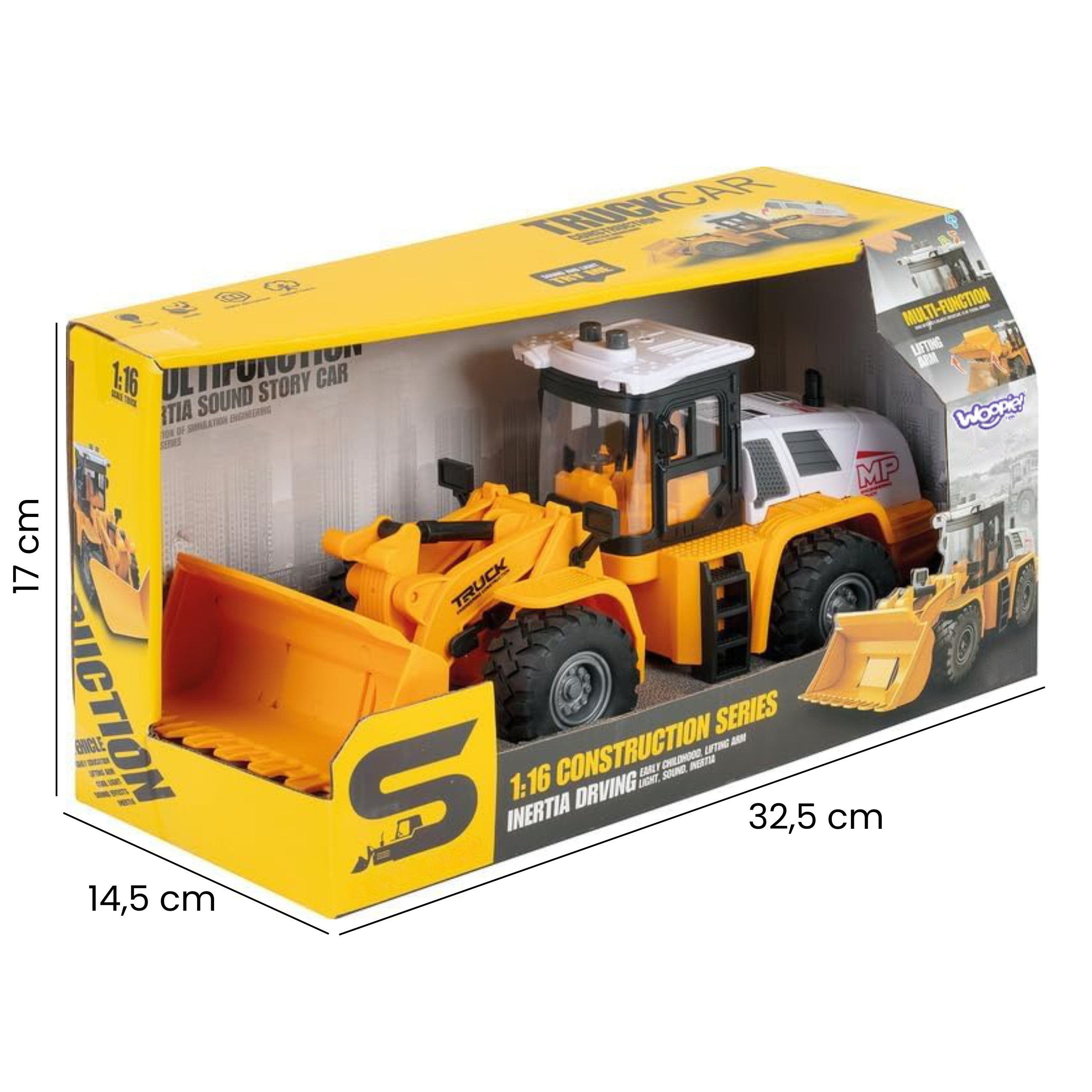Woopie Excavator Loader Construction 1:16 Licht- und Soundeffekte