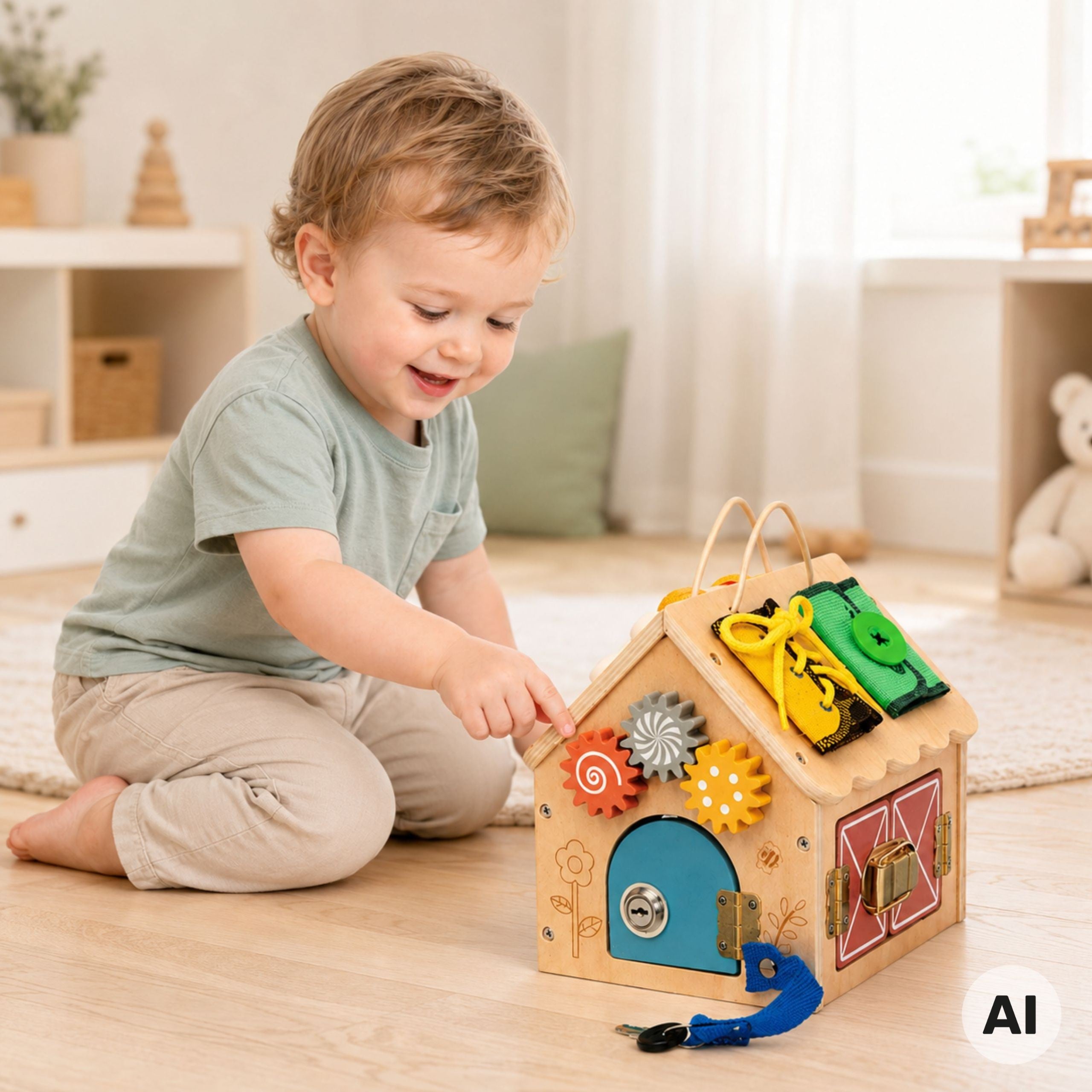 Casa di manipolazione in legno Tooky Toy
