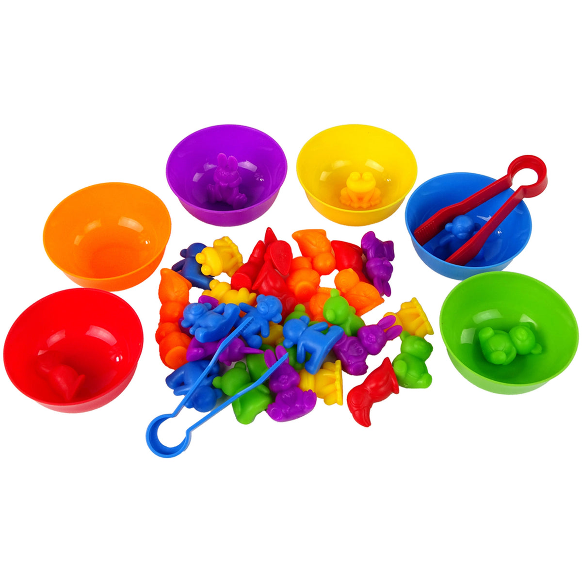 Woopie Montessori Gioco Educativo Seleziona Colori Animali 44 Pz.
