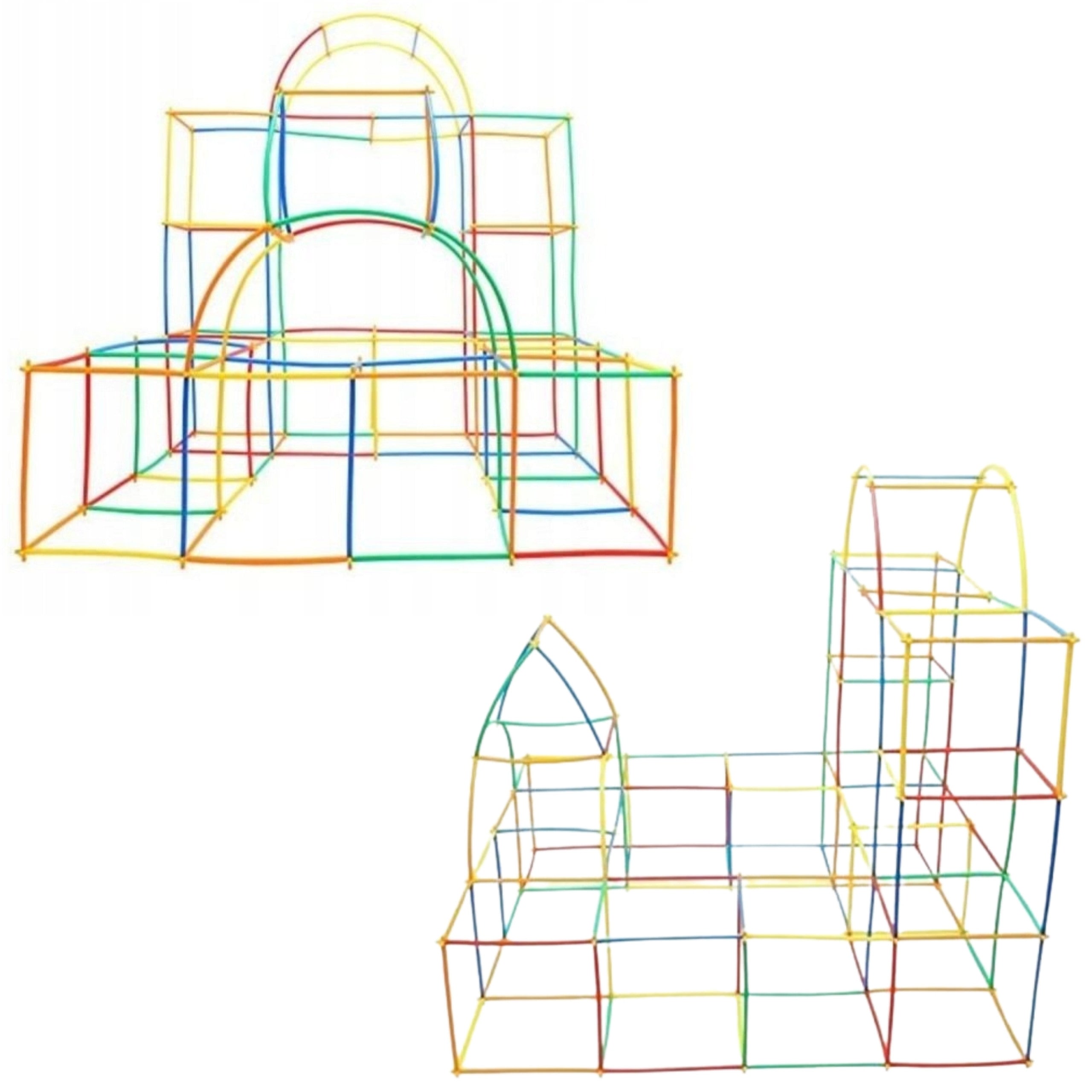 Цветни сламки Woopie Building Blocks 1200 бр.