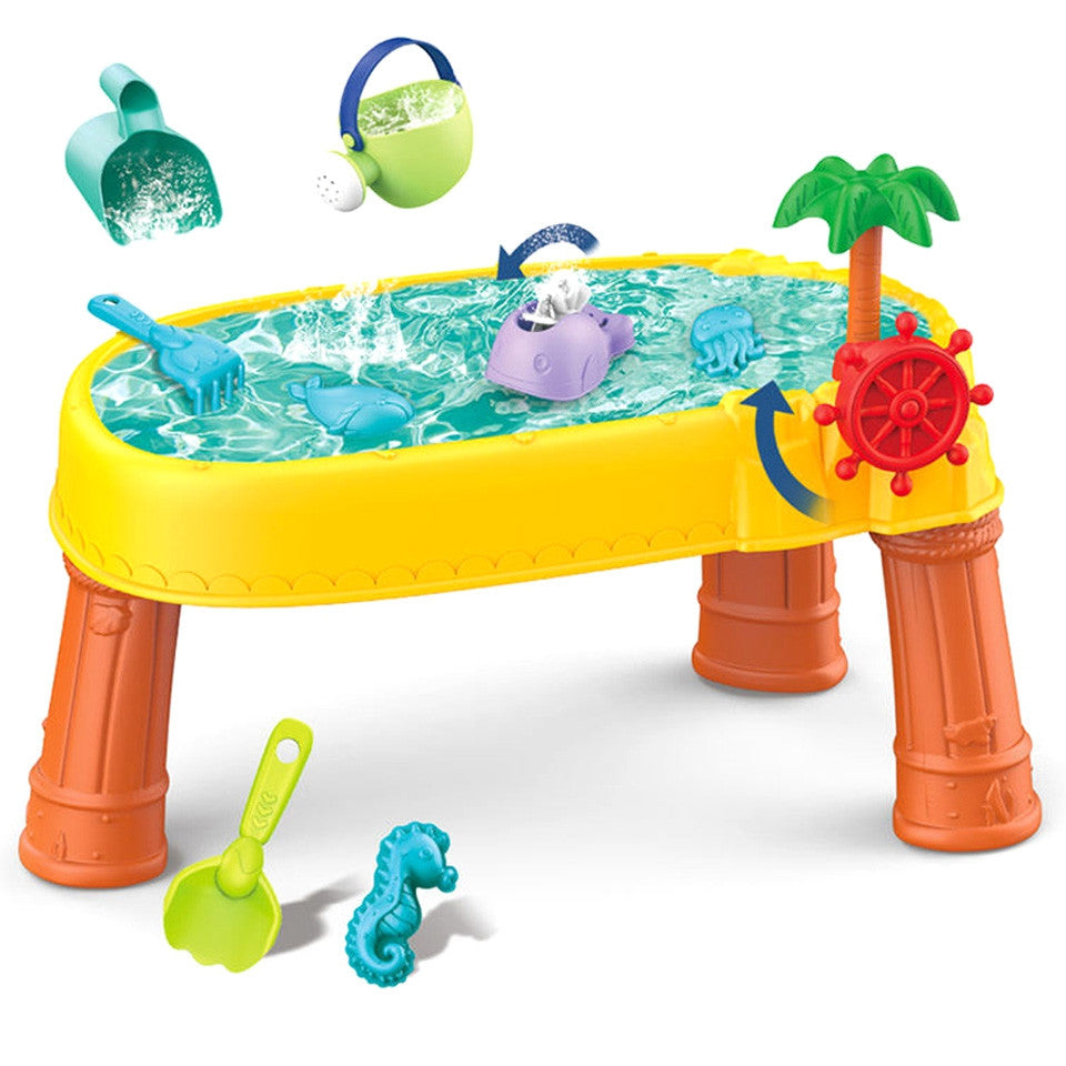Woopie Water Table 2v1 Sandbox Pirate Ship 8 Acc.
