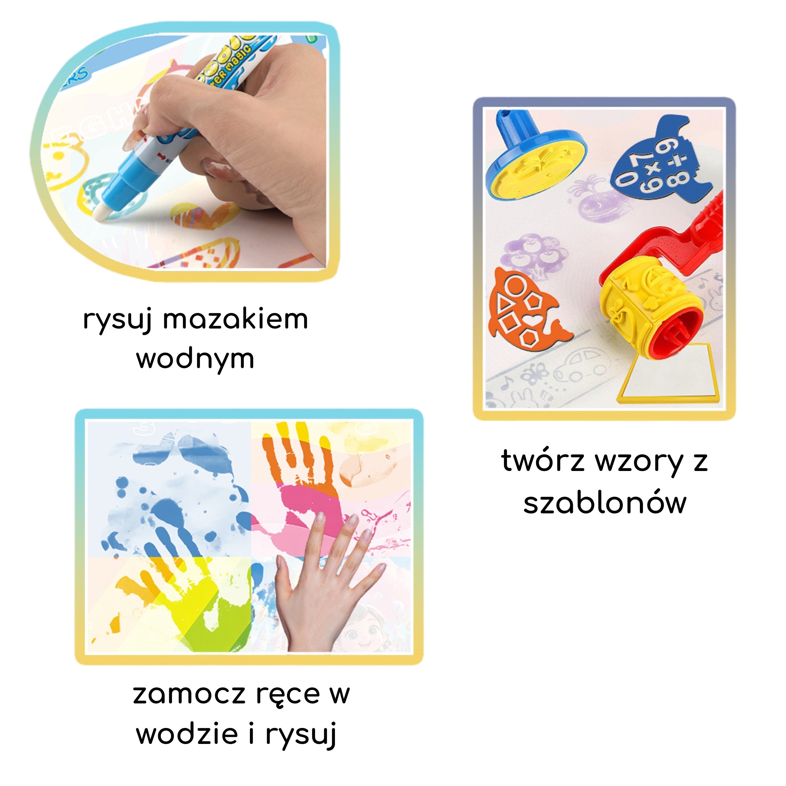 Woopie Water Painting Mat Creative Set With Accessories