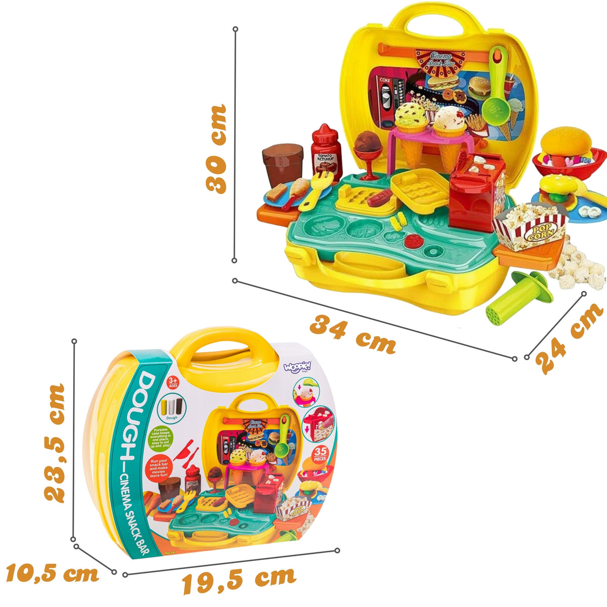 Комплект за приготвяне на закуски Woopie Play-doh