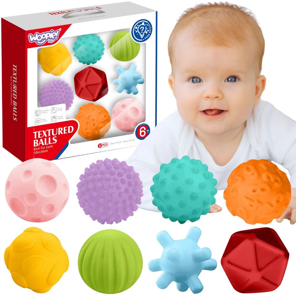 Woopie Baby Sensory Squeeze Blocks 8 Pcs.