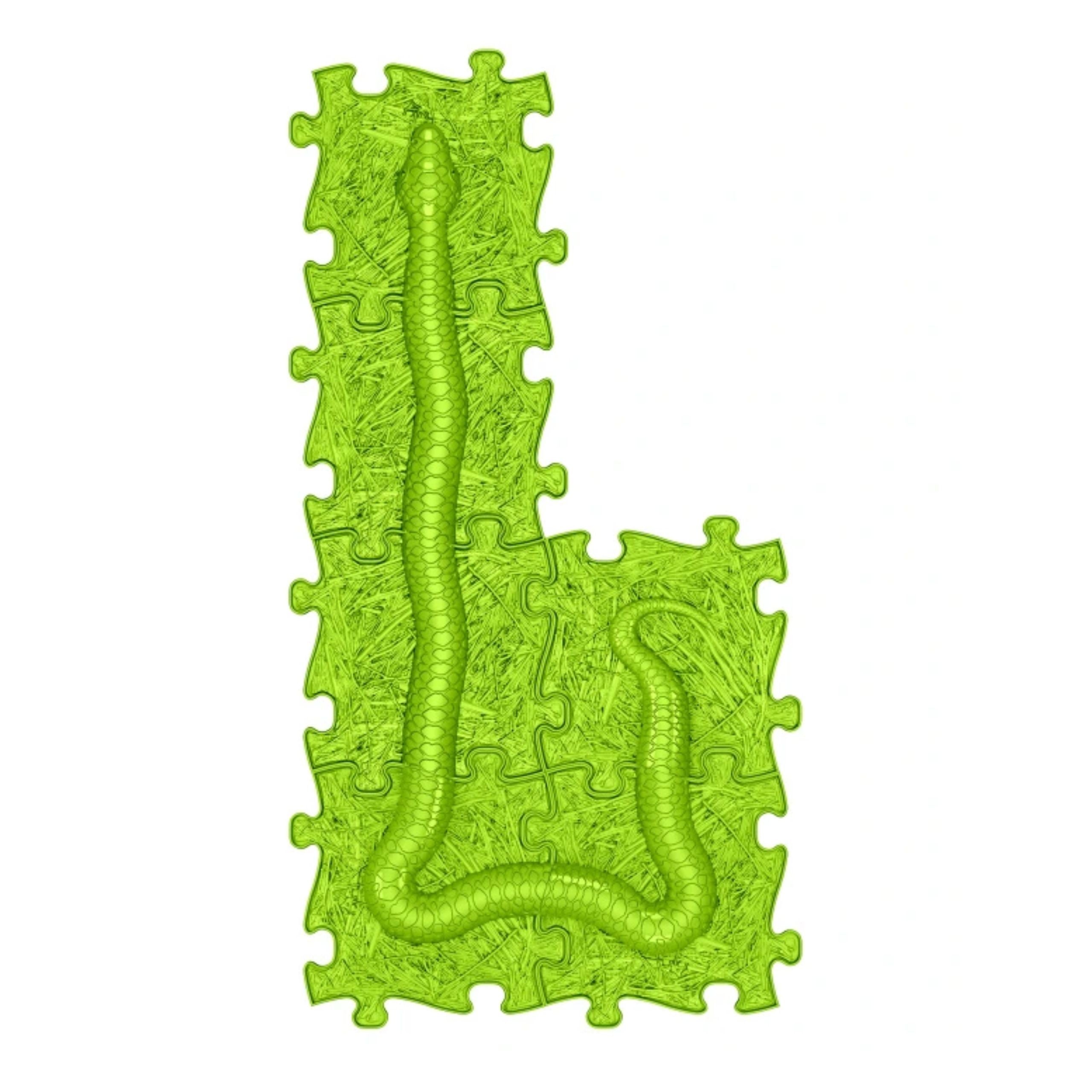 Woopie Mat Céadfach Puzal Ortaipéideach Snake Green 6 ríomhaire.