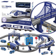 Woopie Electric Train Car Track Полицейски участък Хеликоптери Коли 92 бр.