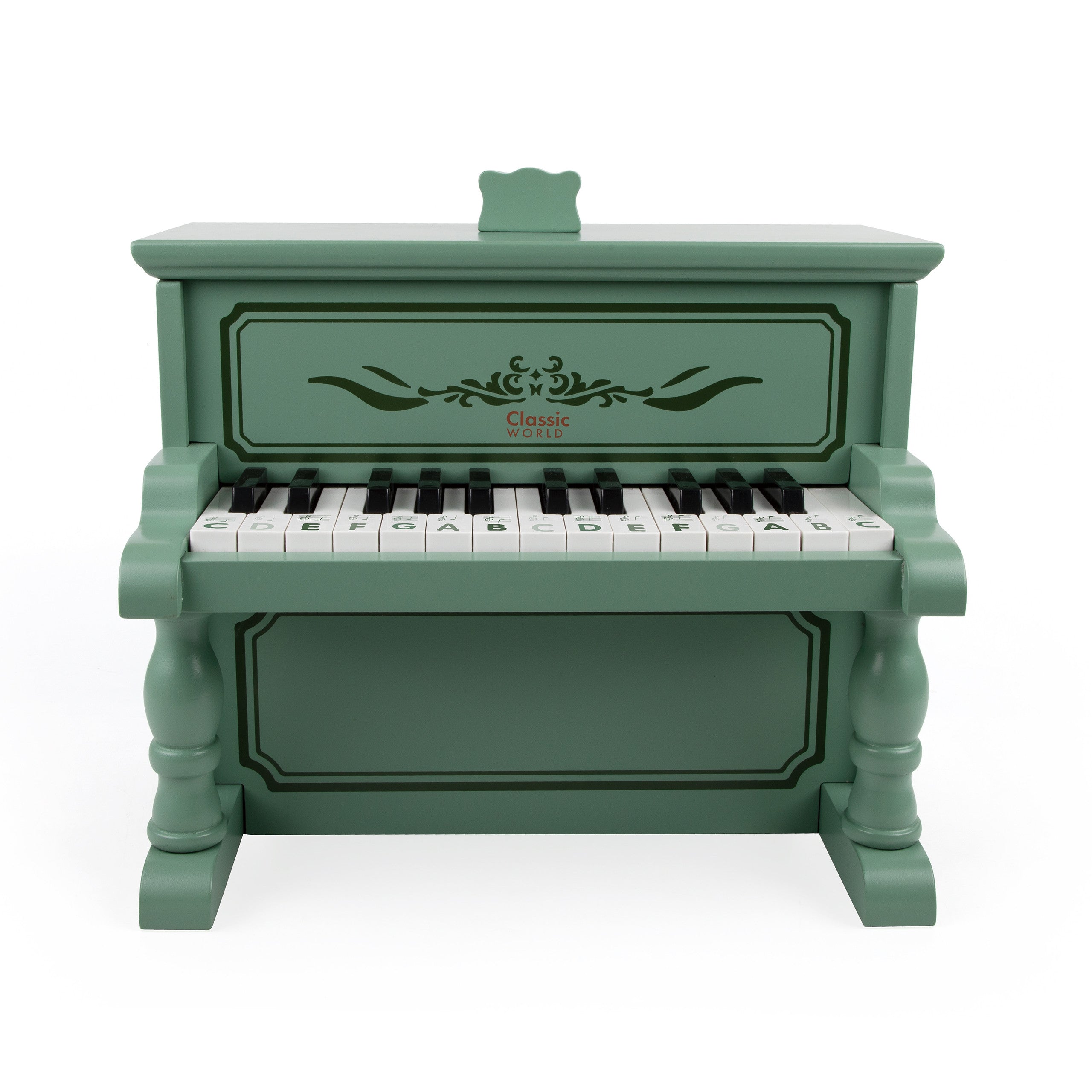 Klassieke wereld vintage piano + leerboek
