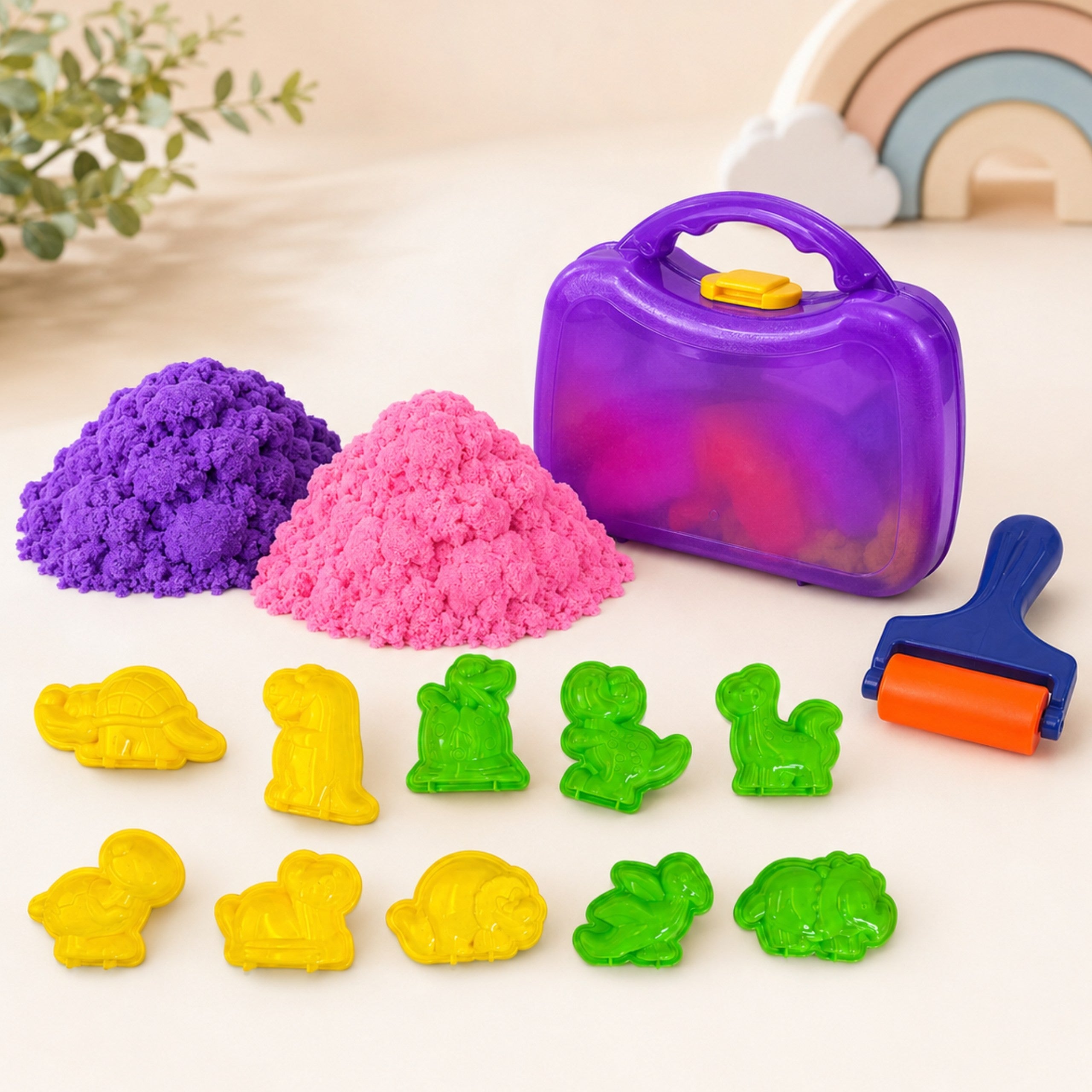 Woopie Kinetic Sand Set Dinosaurs 13 db