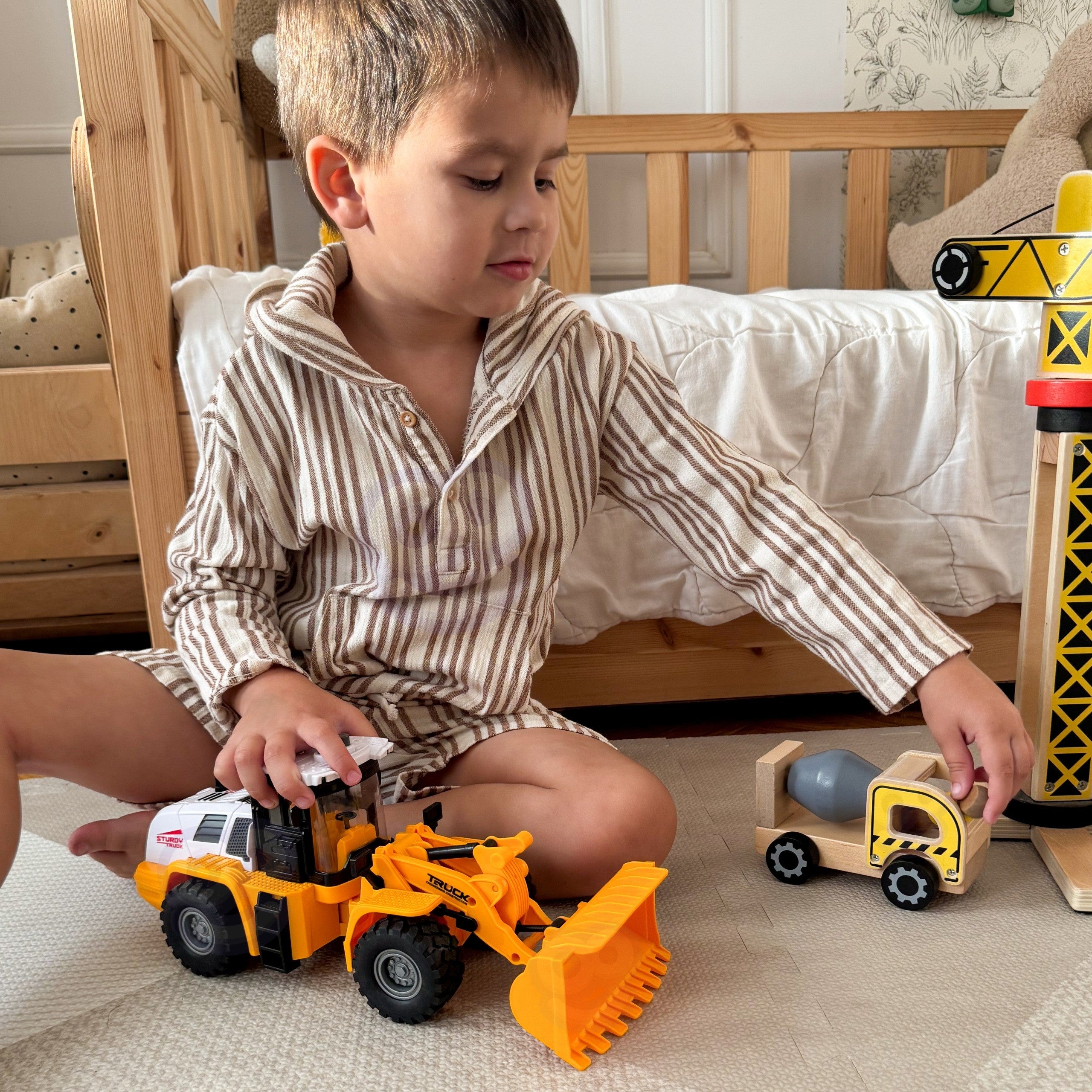 Woopie Excavator Loader Construction 1:16 Light And Sound Effects