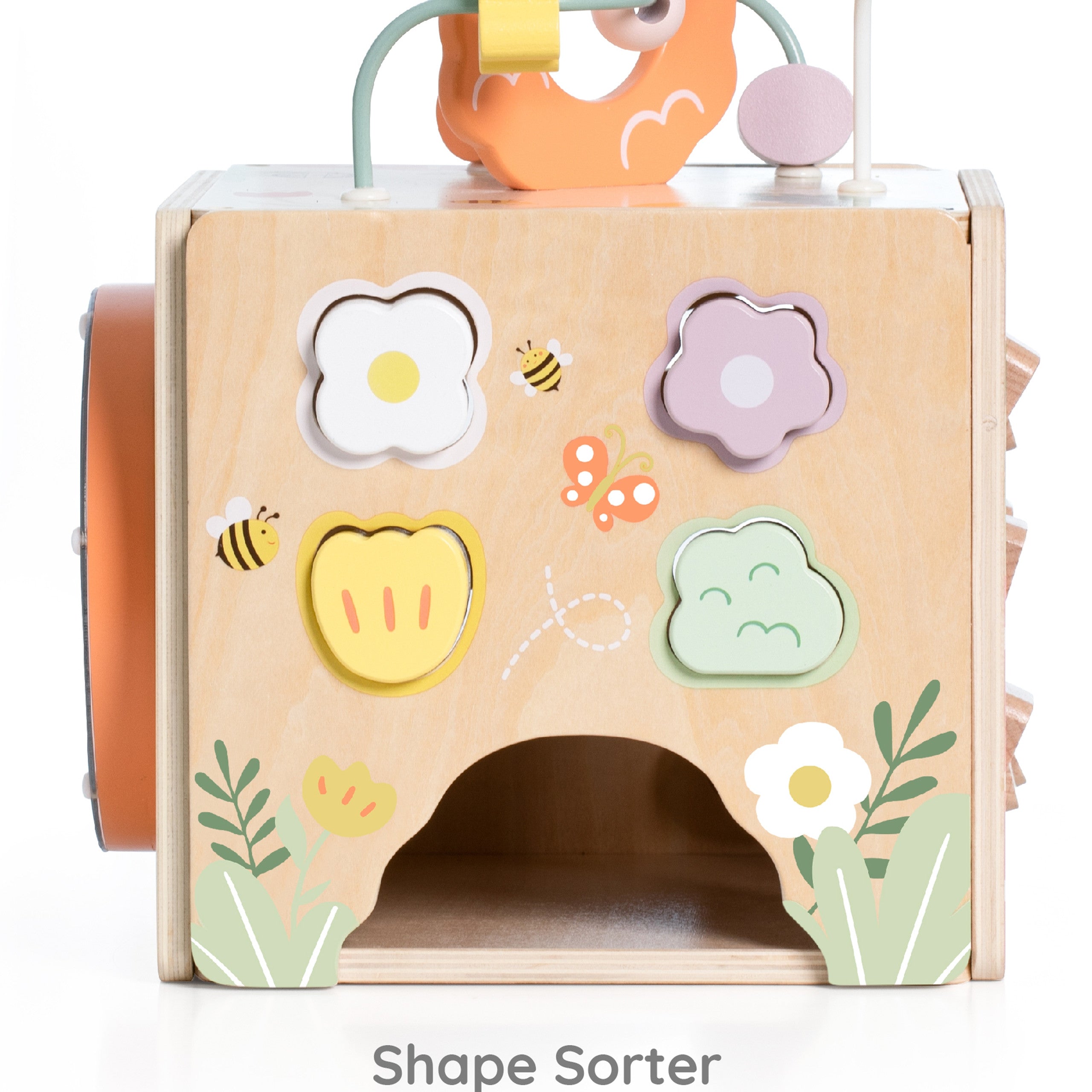 Classic World Wooden 5-in-1 Sensory Educational Cube