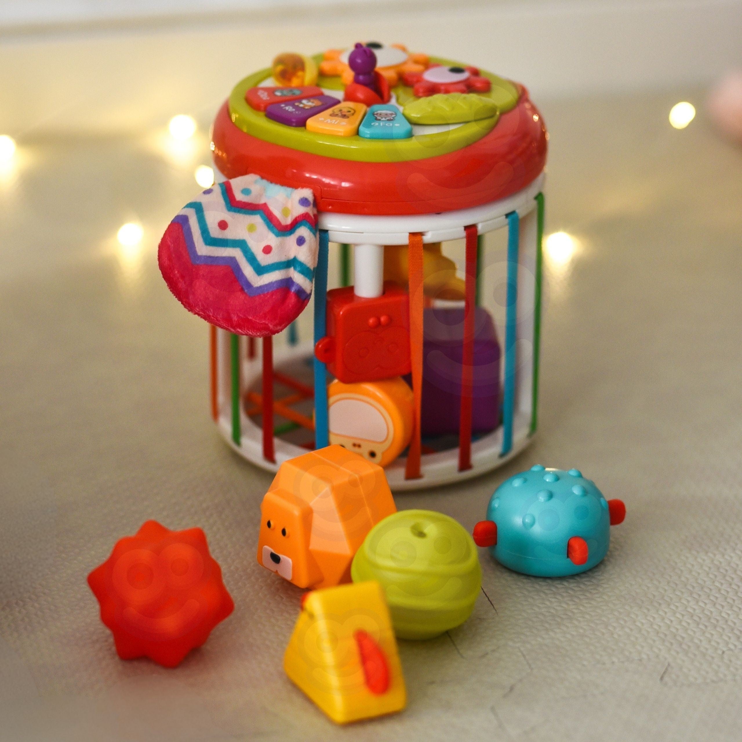 Woopie Baby Roller Sensory Cube Interactive Drum