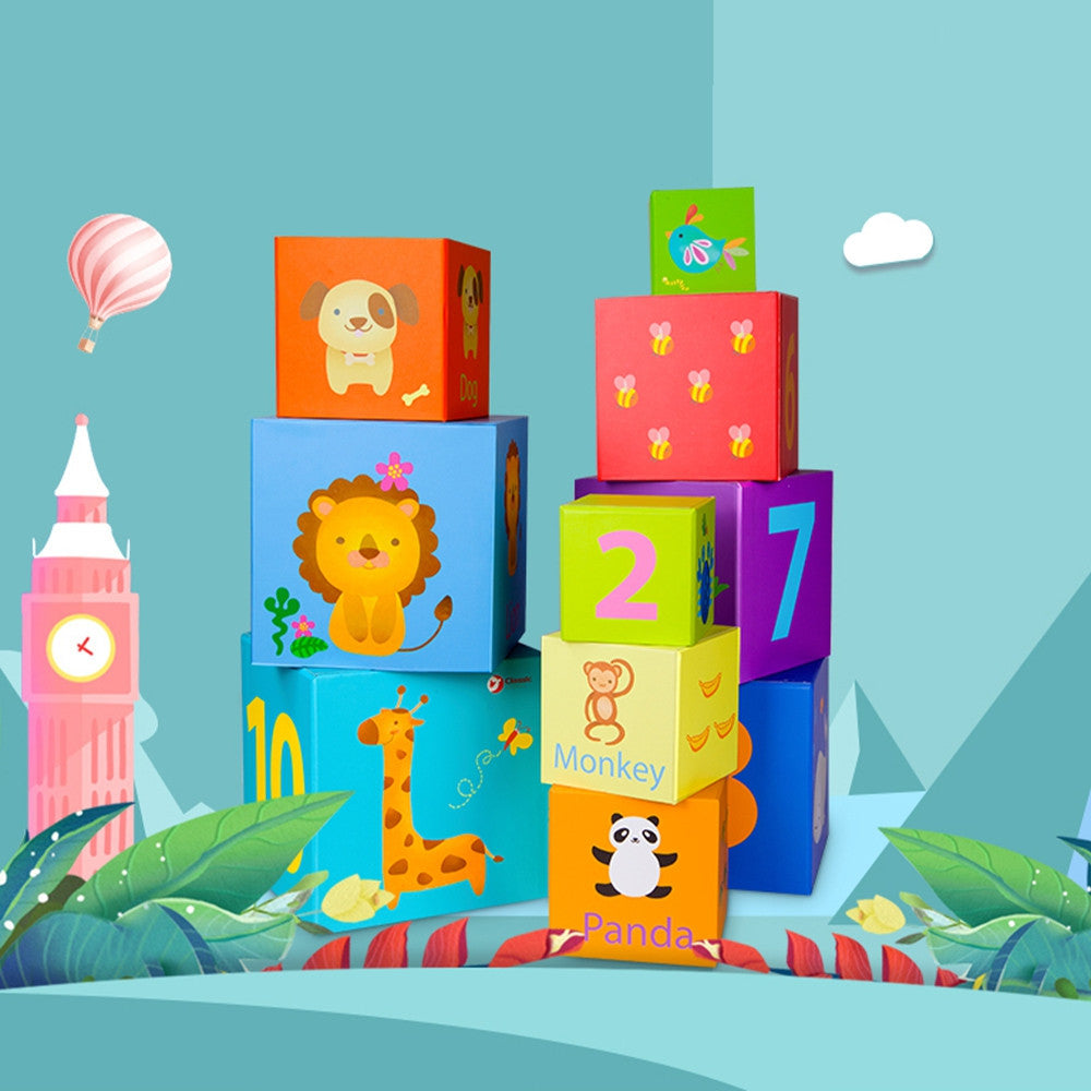 Klasyczny świat magiczne pudełko bloki Puzzle Tower Box zabawka edukacyjna