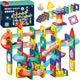 Woopie Bloques de construcción magnéticos Juego educativo 3D Pista de bolas 105 piezas.
