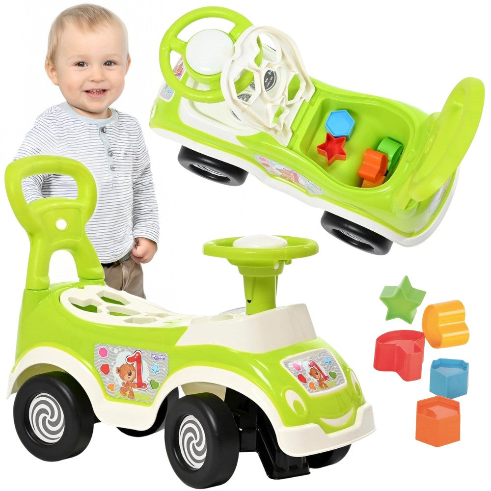 Woopie 4-в-1 Ride-on Sorter Pusher Walker + Horn Storage