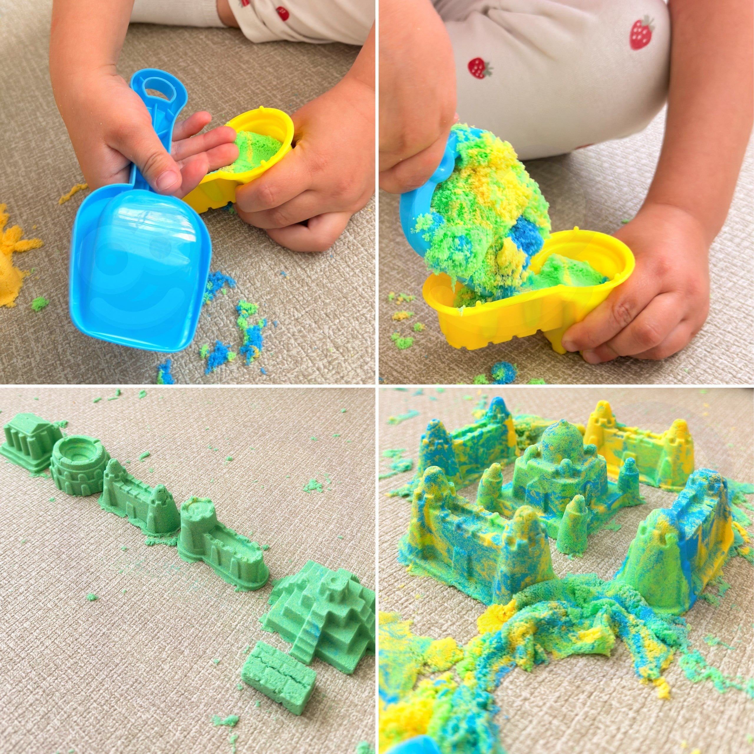 Woopie Kinetic Sand Magic Castle Set 22 Pcs Suitcase