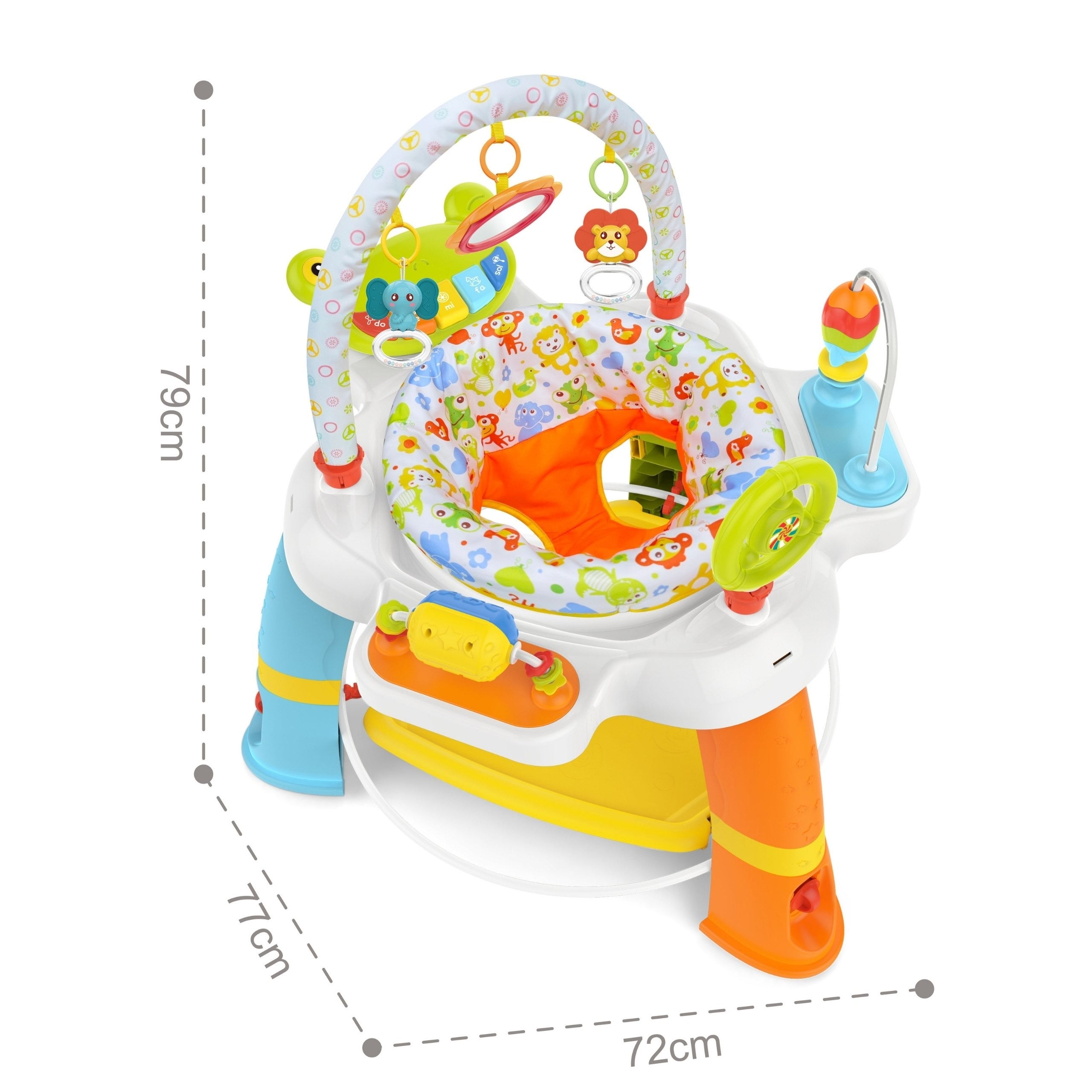 Scaun pivotant pentru copii Woopie Centru de activitate interactiv 12m+