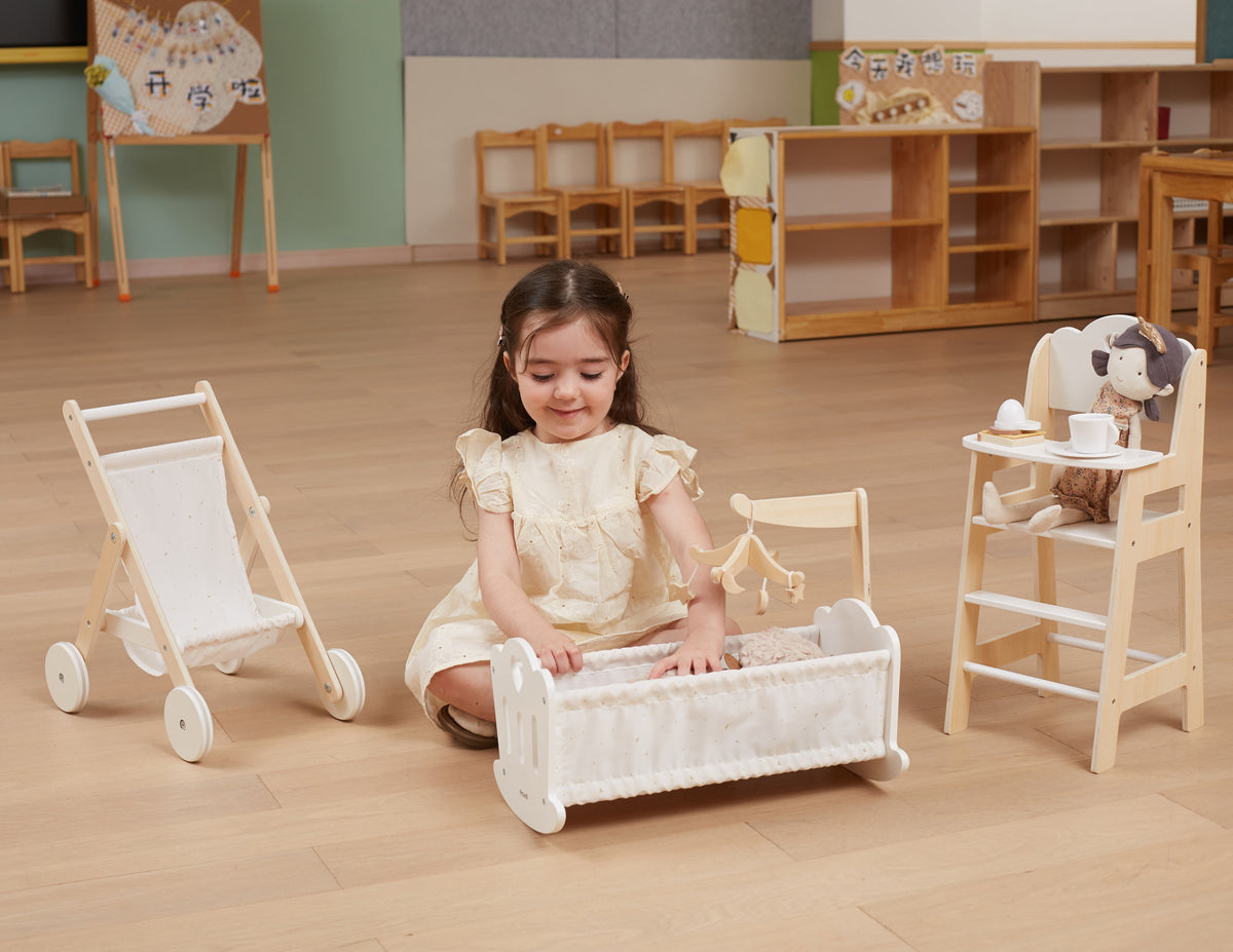 Viga Polarb Wooden Doll Cradle