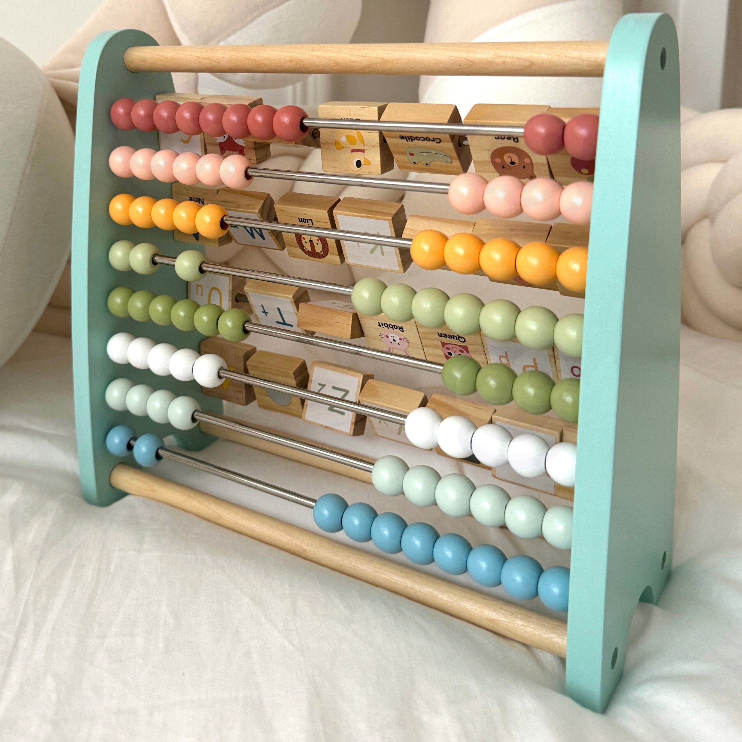 Tooky Toy Oboustranné obrázky Abacus abecedy