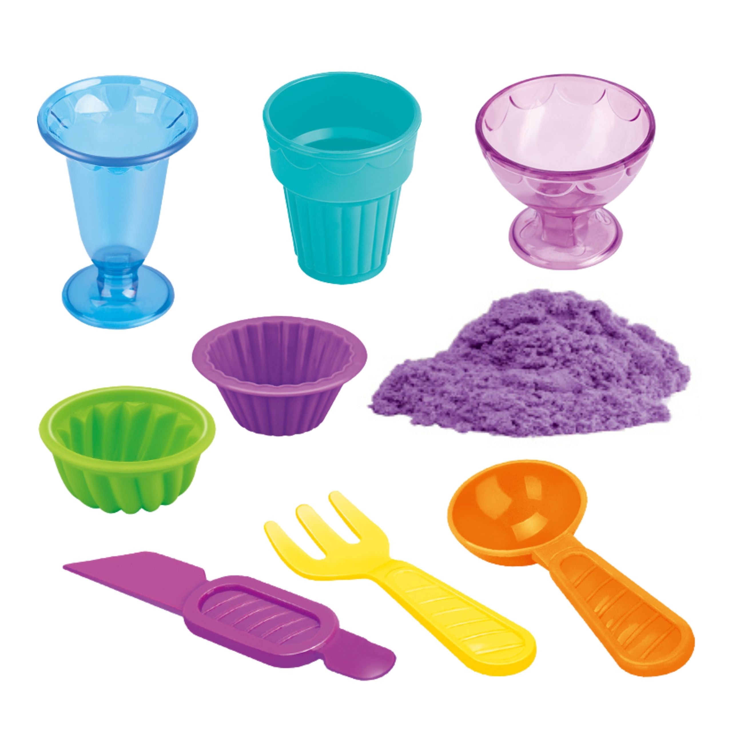 Woopie Kinetic Sand Set Accessoires pour glacier 10 pcs.