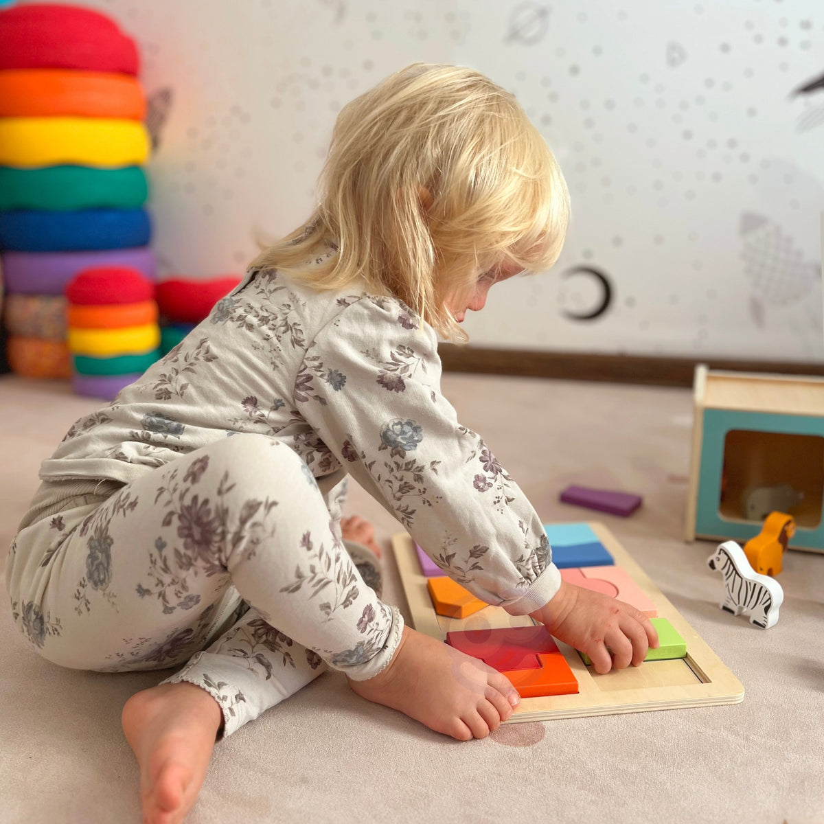 Woopie Green Box Xxl Montessori Educational 7in1 Sensory Box 31-36 månader Fsc