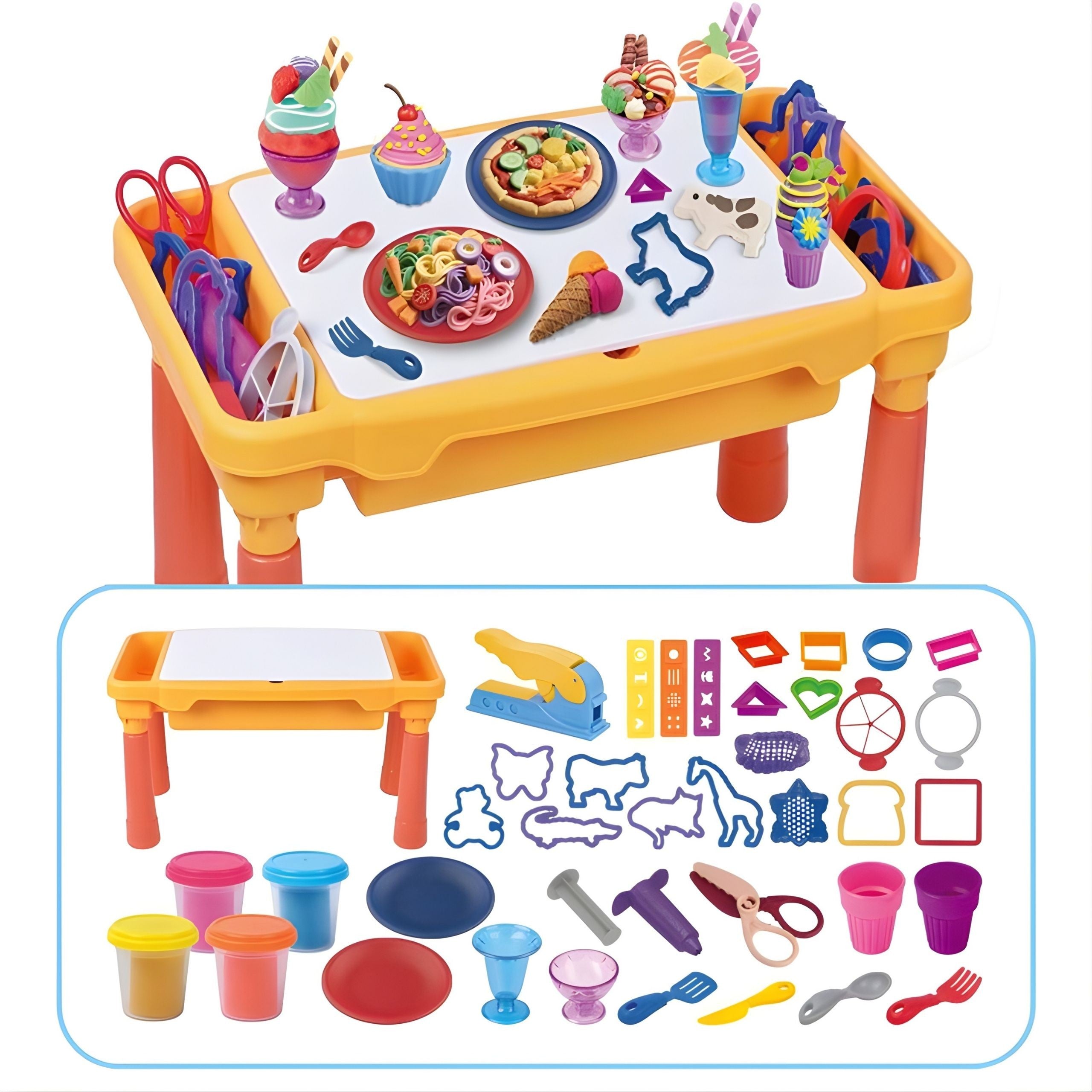 Woopie Dough Table Set With Storage 40 Pcs.