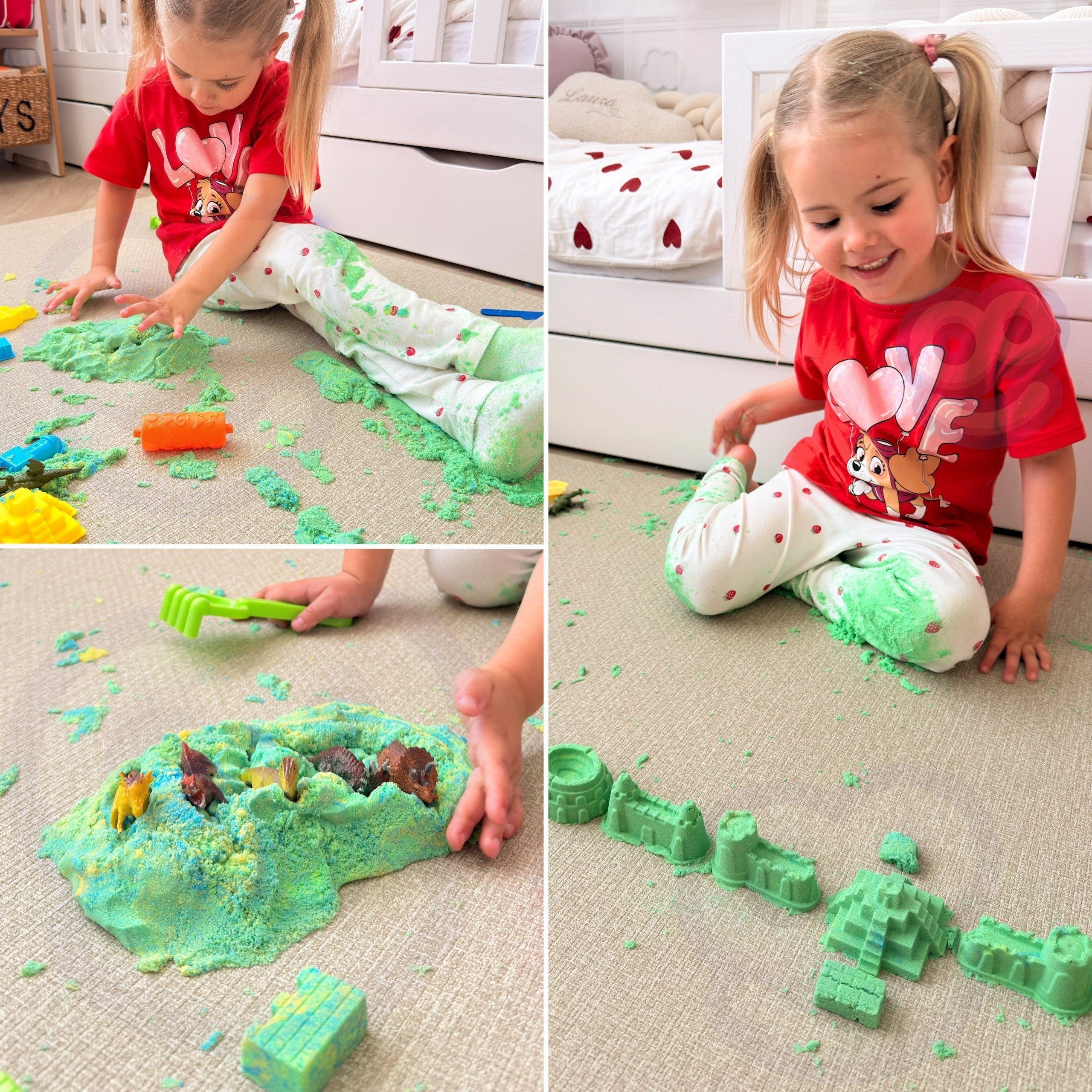 Woopie Kinetic Sand Magic Castle Set 22 Pcs Suitcase