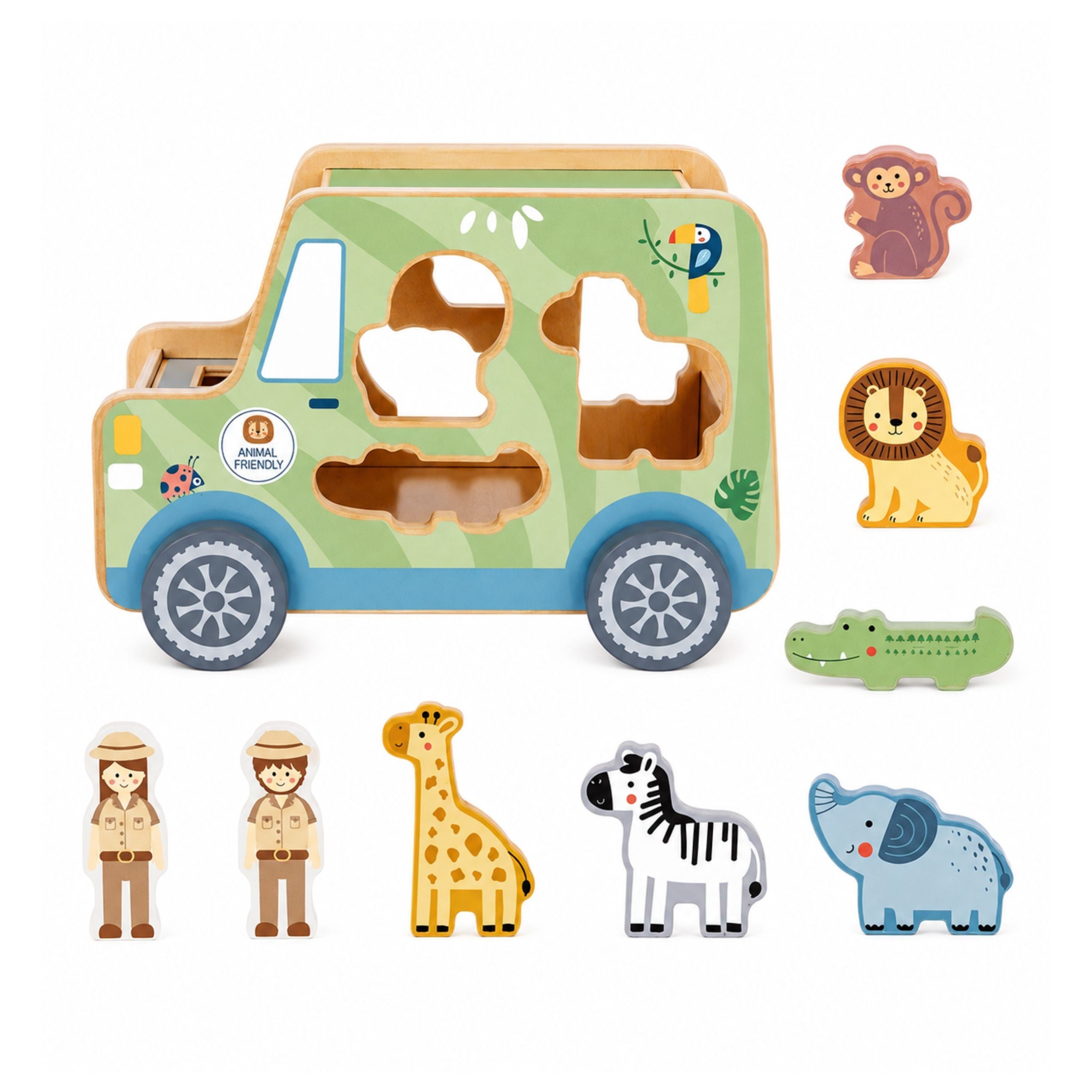 Tooky Toy Safarii Cube d'activité en voiture