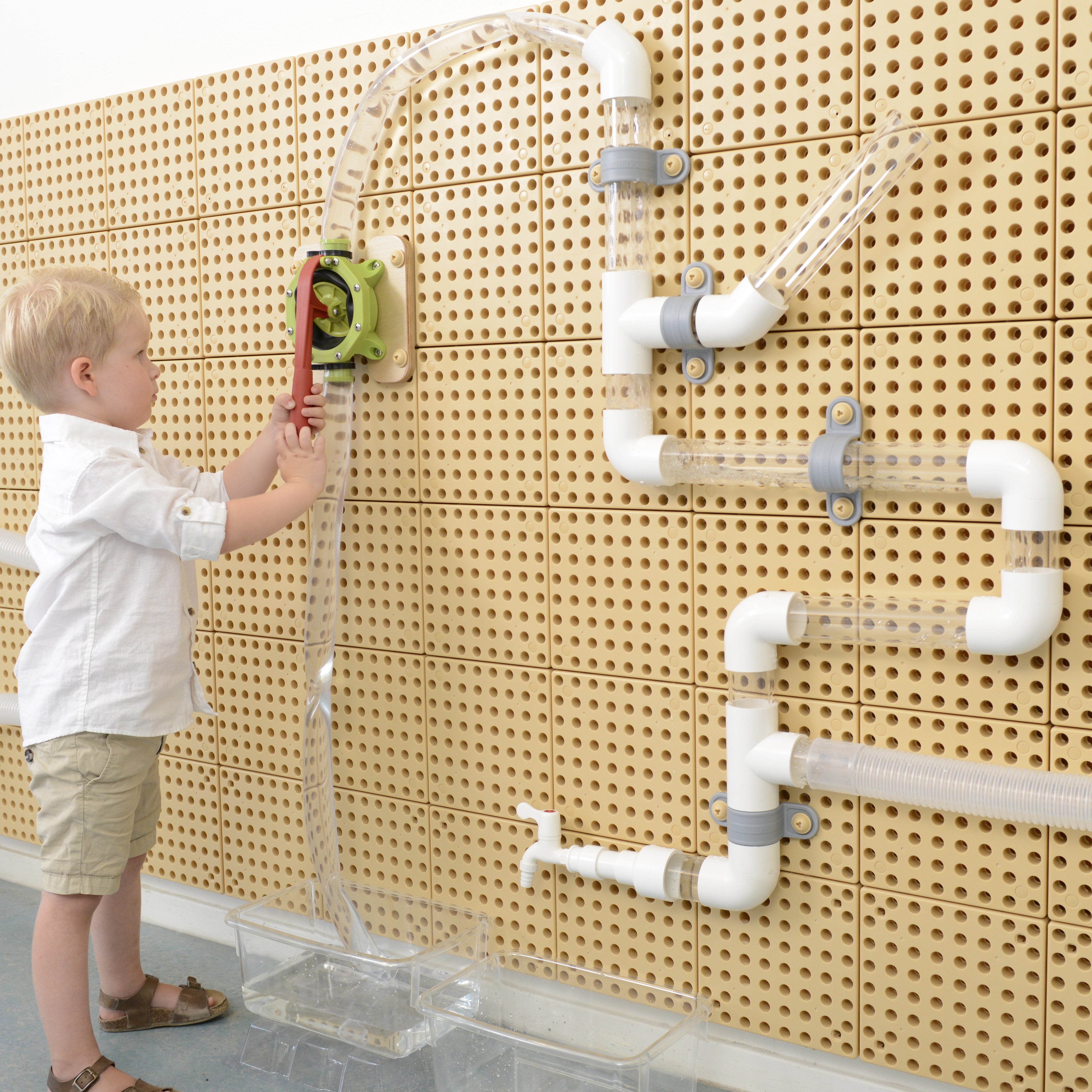 Masterkidz Wasserpumpe für Hydraulik-Set – Wissenschafts- und Kreativitätstafel für Vorbauwände