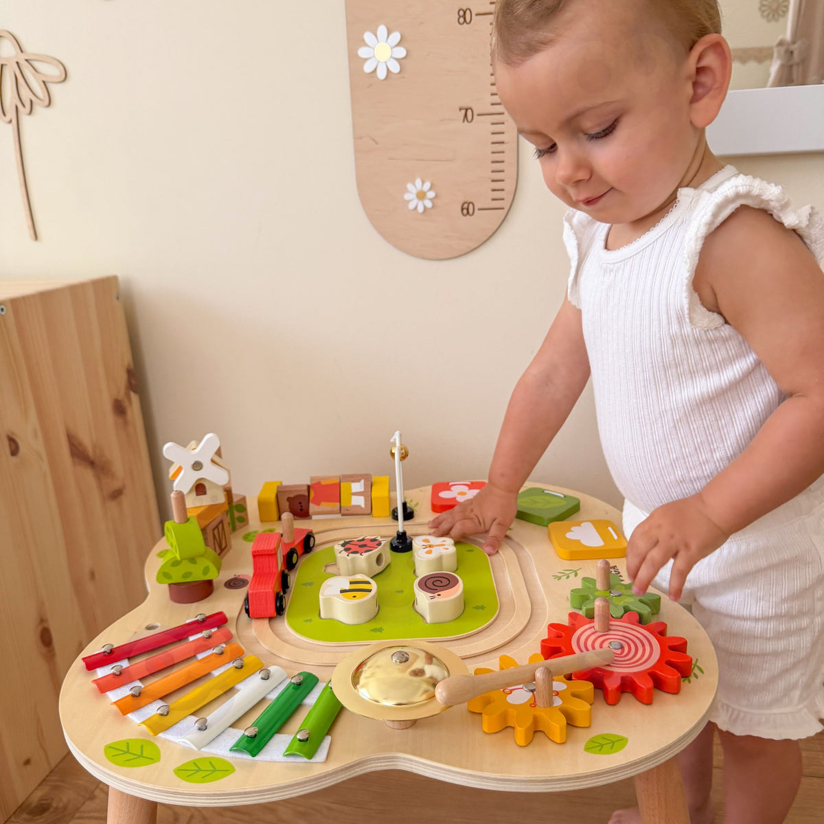 Viga Polarb Undervisningsbord Aktiviteter Pyramide bækkener Sensorisk Montessori