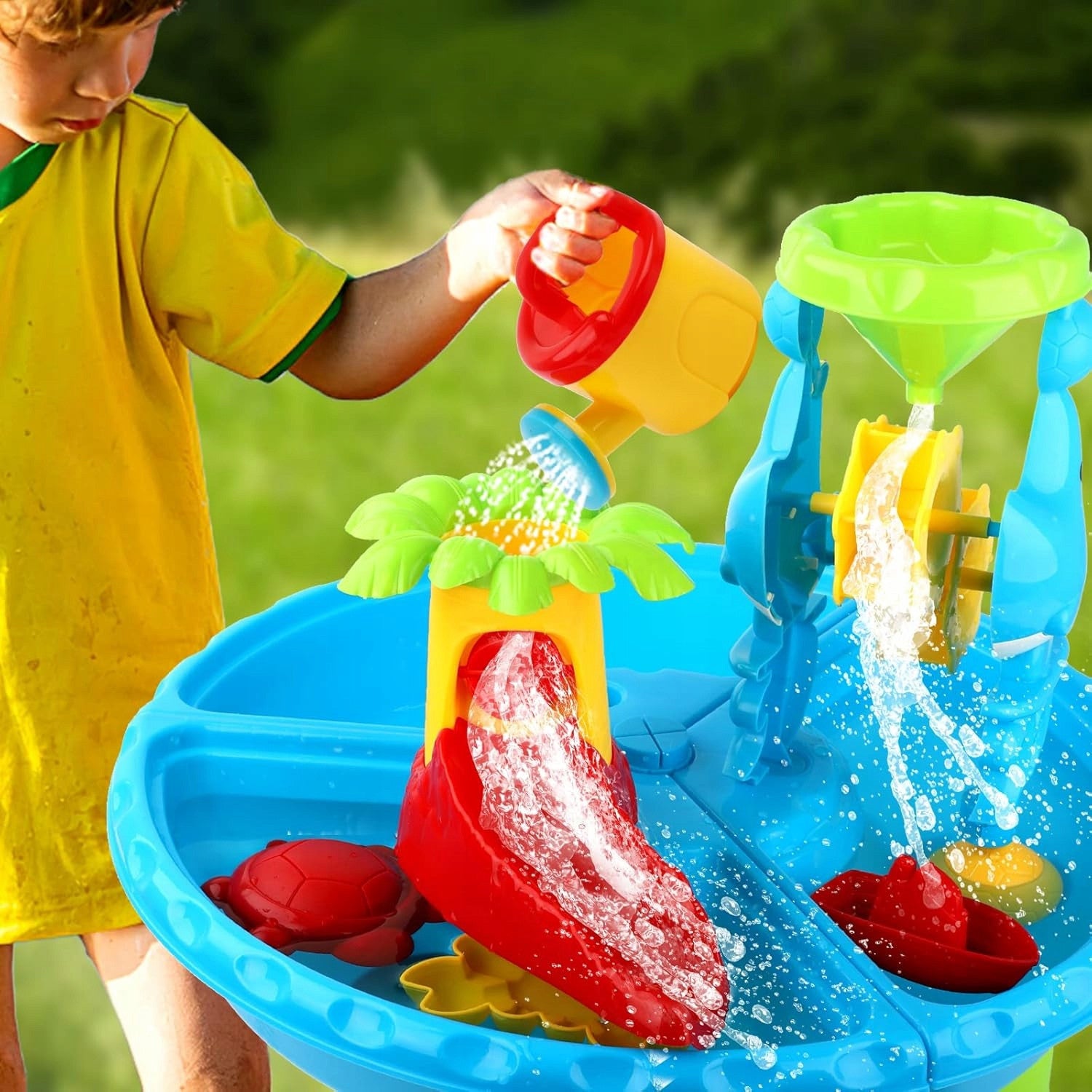 Woopie Water Table 2 In 1 Sandbox With Chair Aquapark With Dolphin