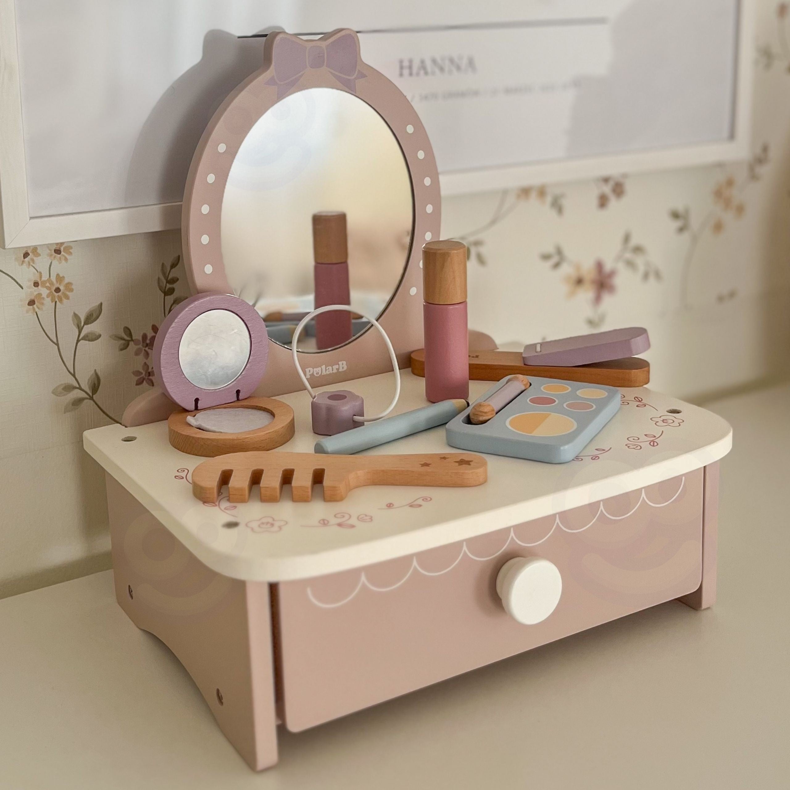 Viga Wooden Dressing Table With Accessories Little Princess Corner
