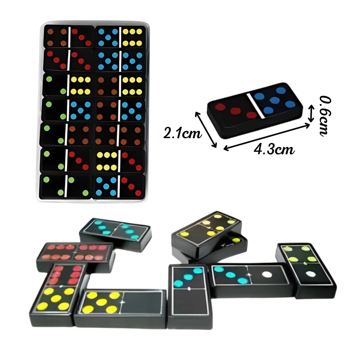 Woopie Domino családi kirakós játék 28 blokk