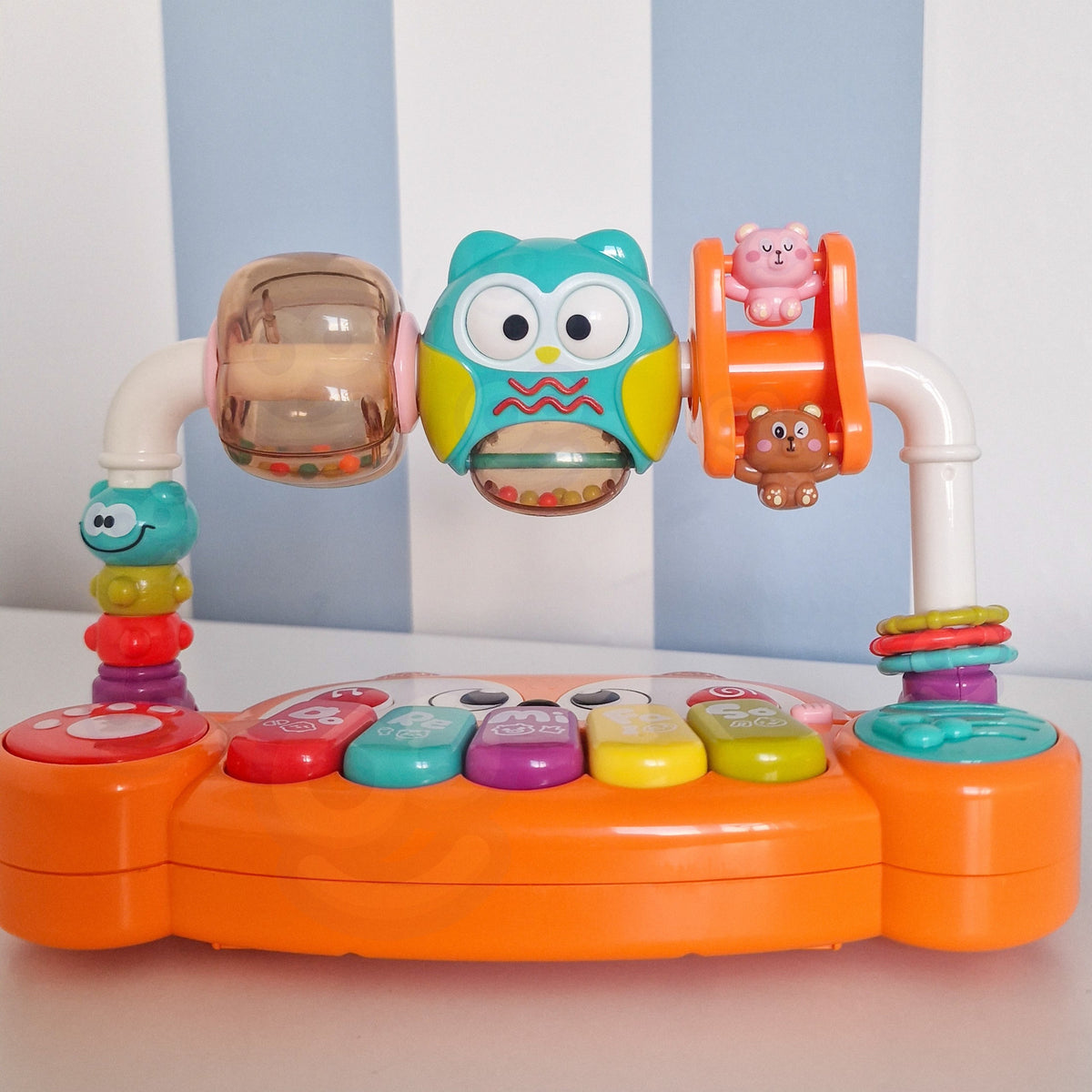 Woopie Baby Interactive Educational Piano Sensory Fox Led Hochets