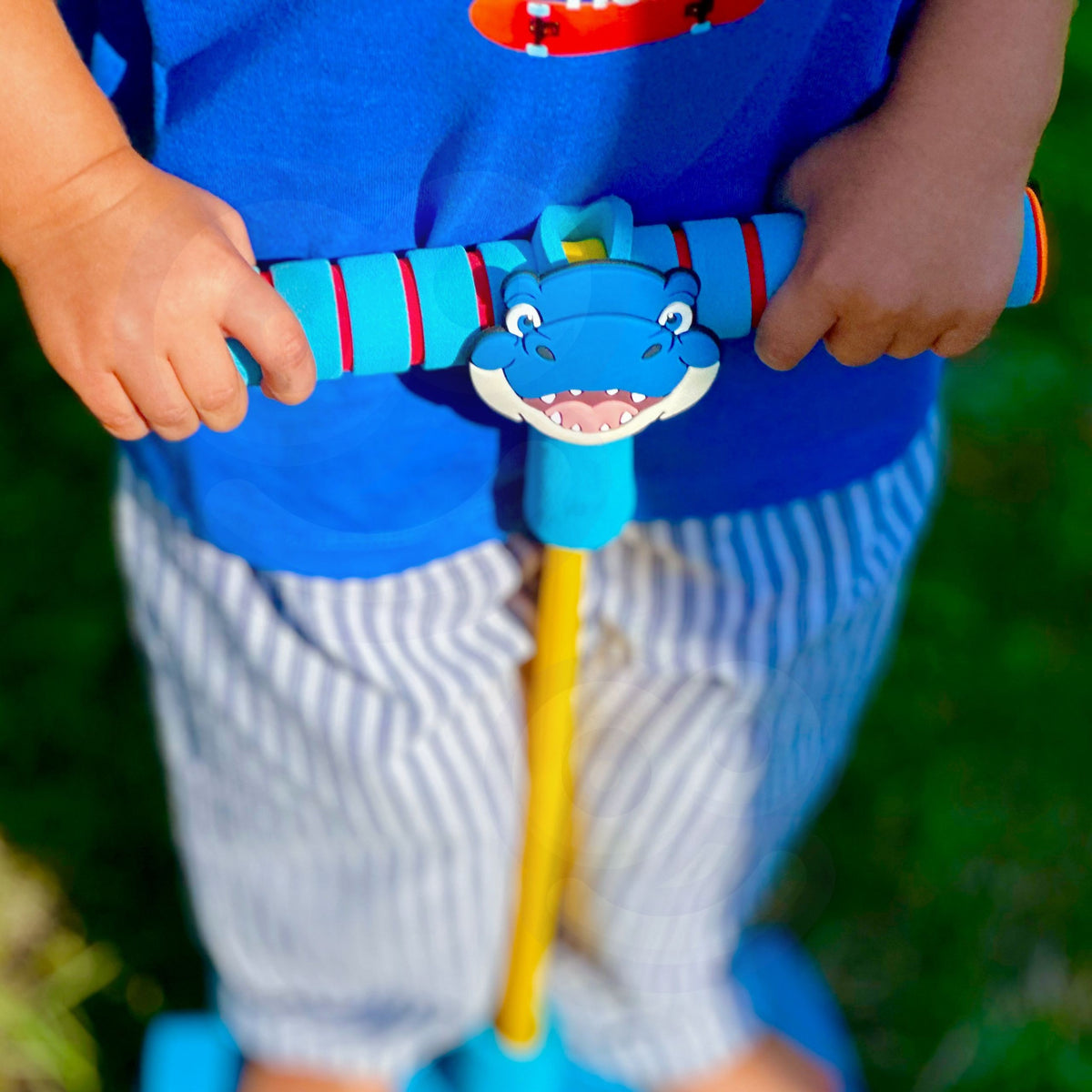 Woopie Foam Pogo Jumper til børn Blå dinosaur
