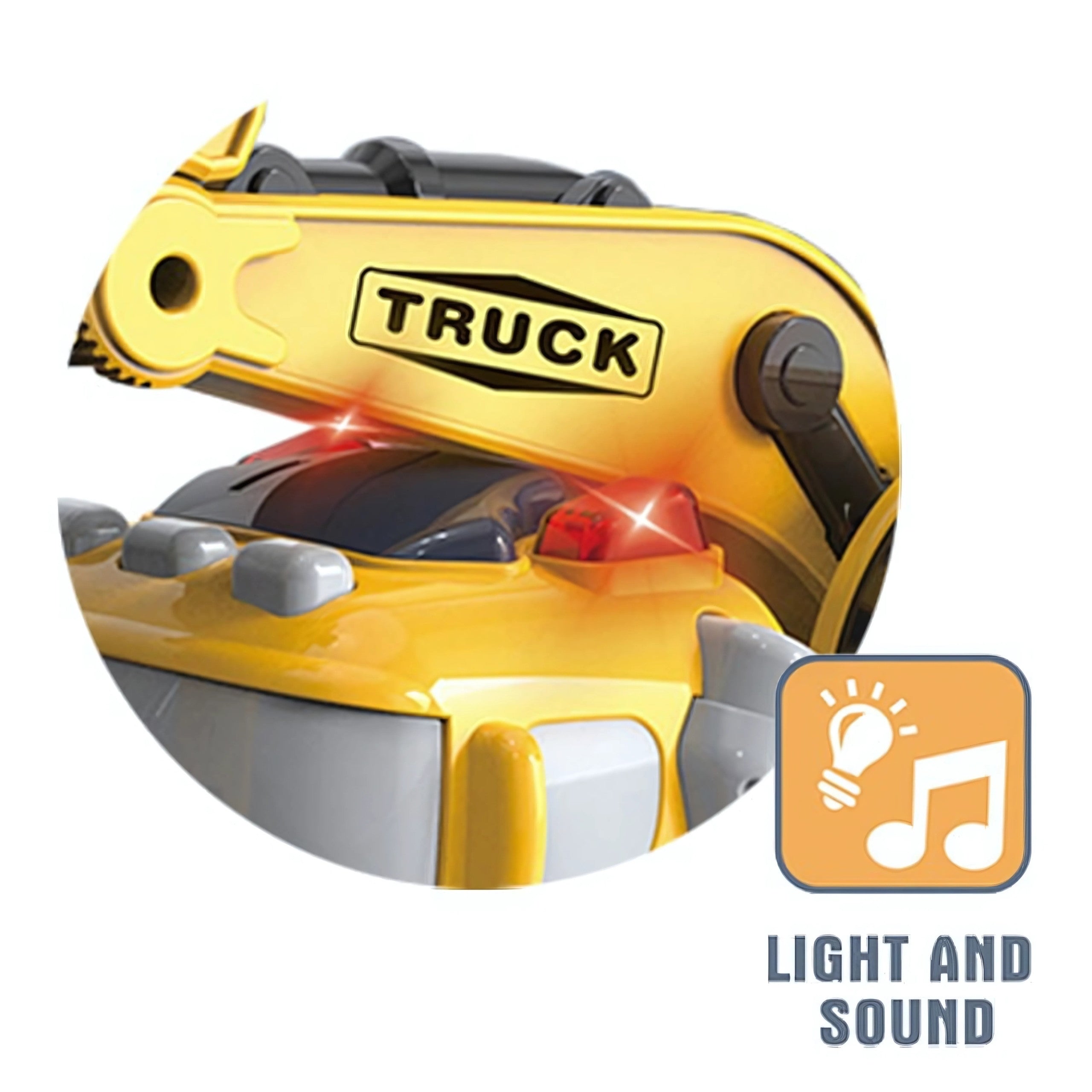 Woopie Excavator City Truck Звукови и светлинни ефекти