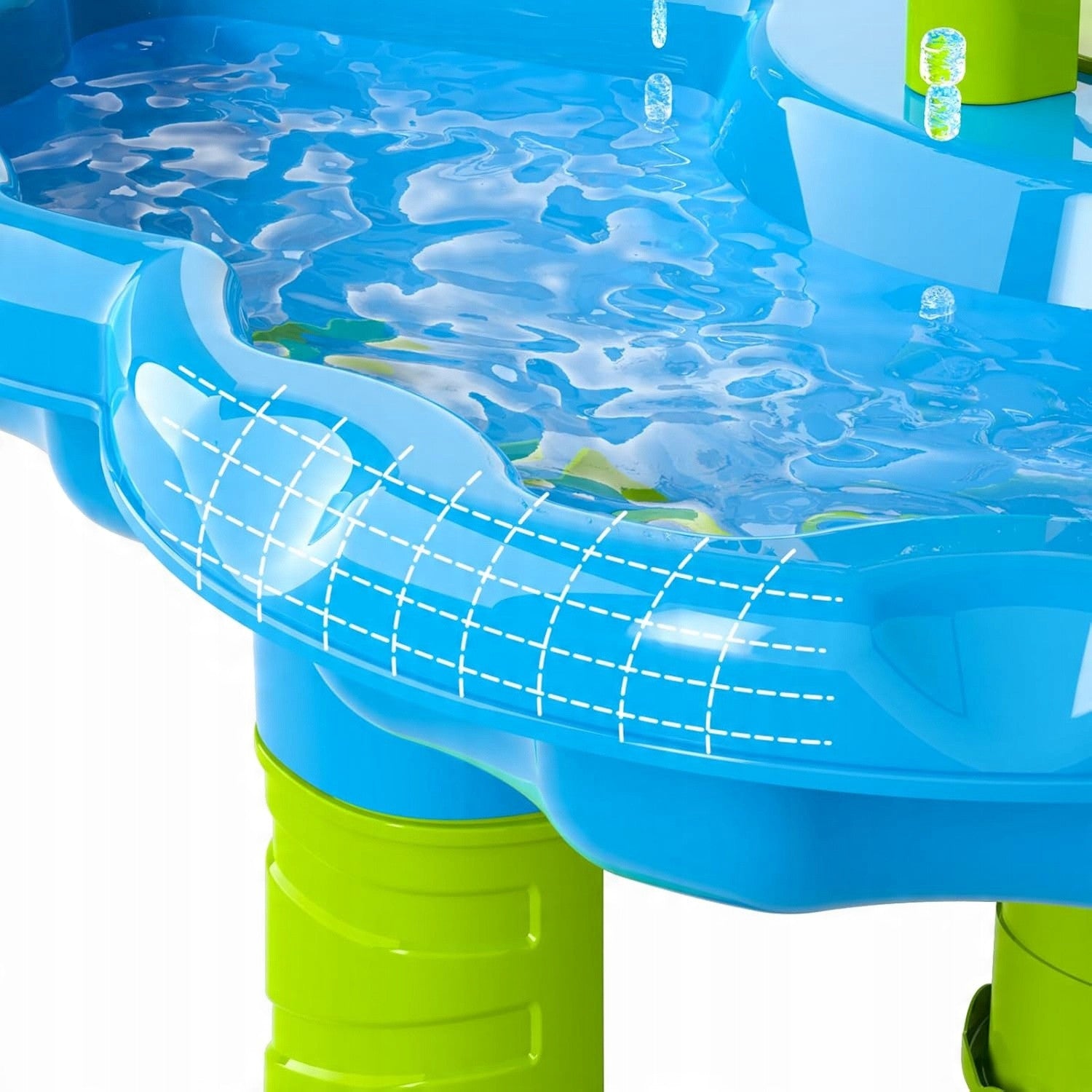 Woopie Table à Eau 2 En 1 Bac À Sable Fontaine Xxl Aquapark Avec Dauphin