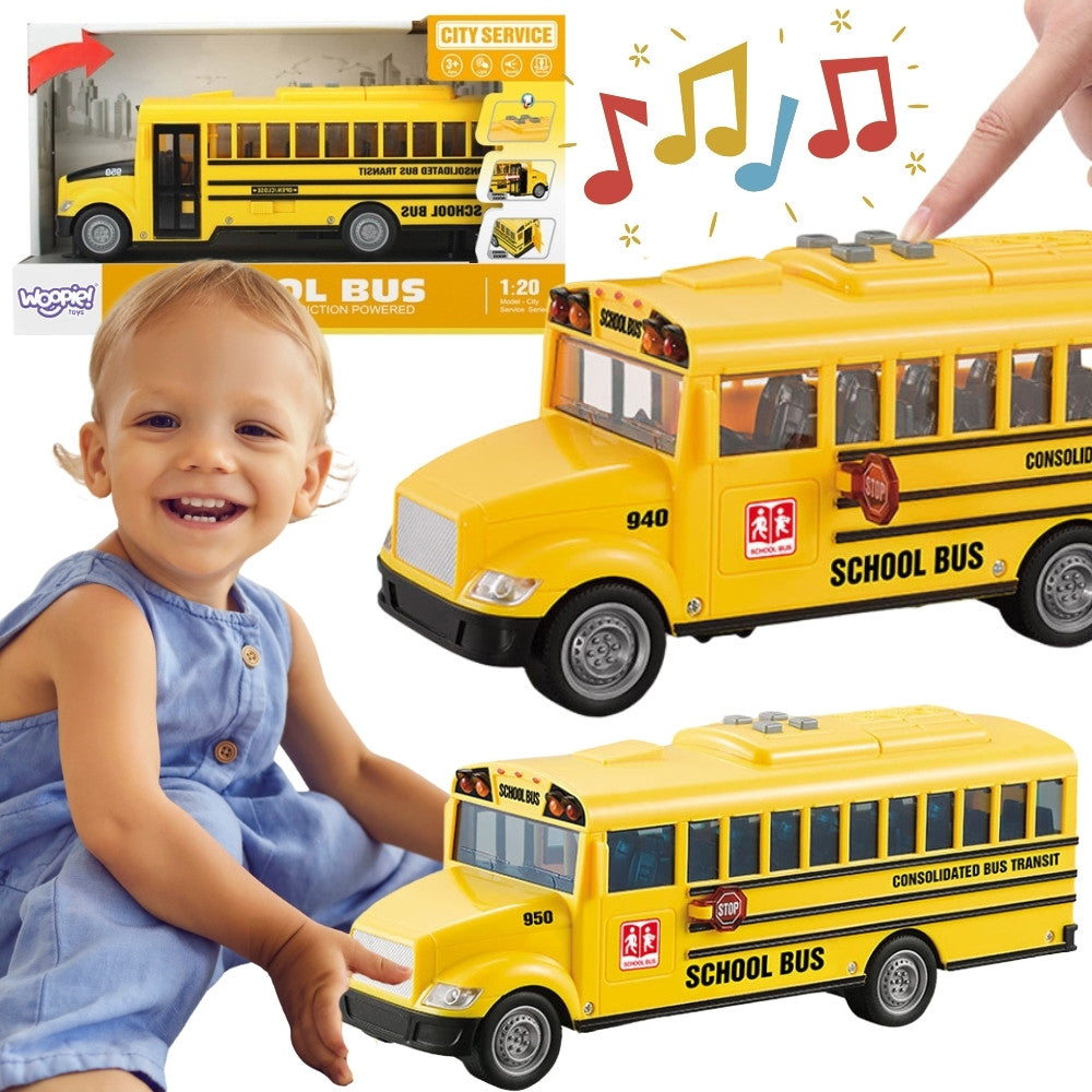 Woopie Interactive Electric School Bus 1:20