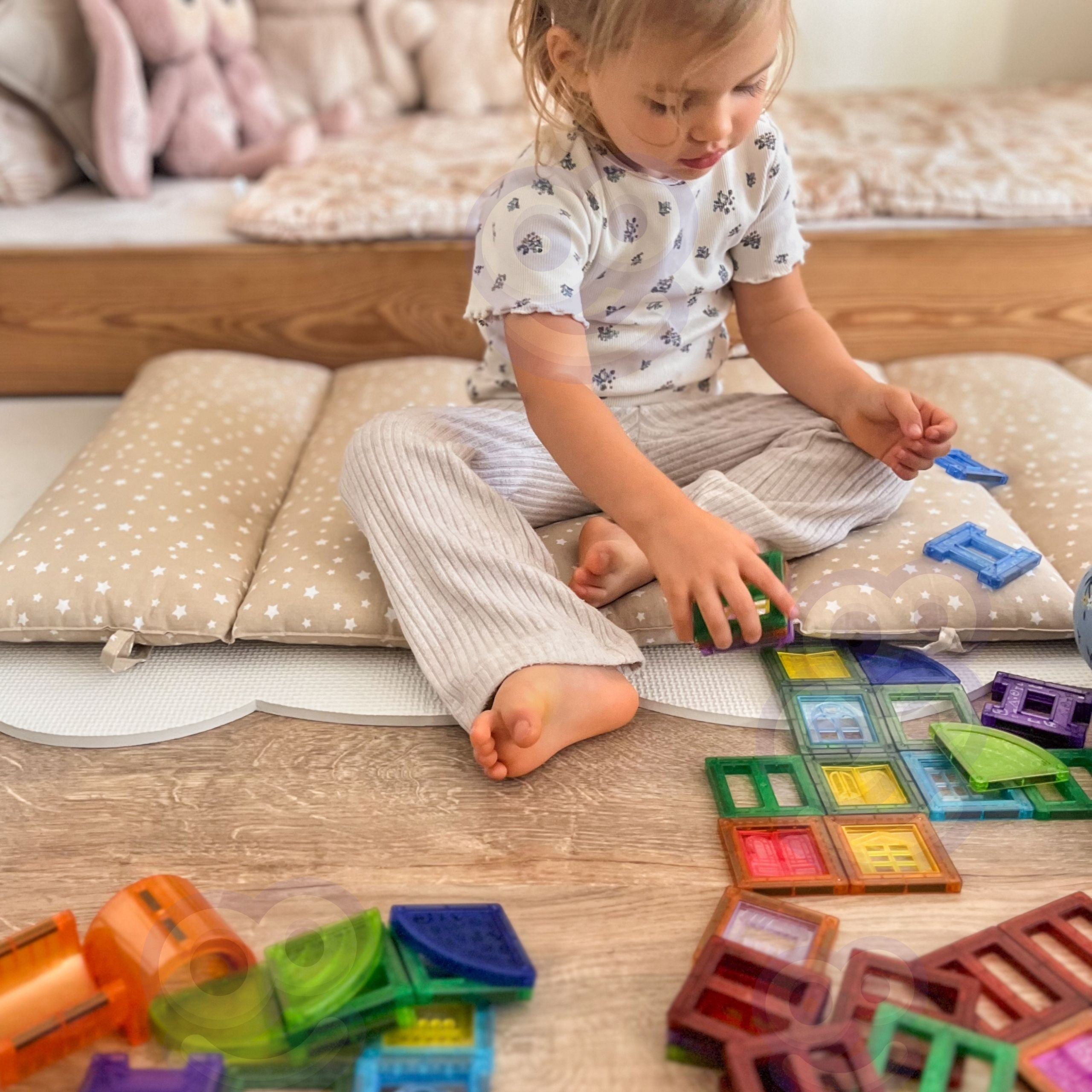 Woopie Magnetische Constructieblokken 3D Educatieve Set Kasteel 100st.