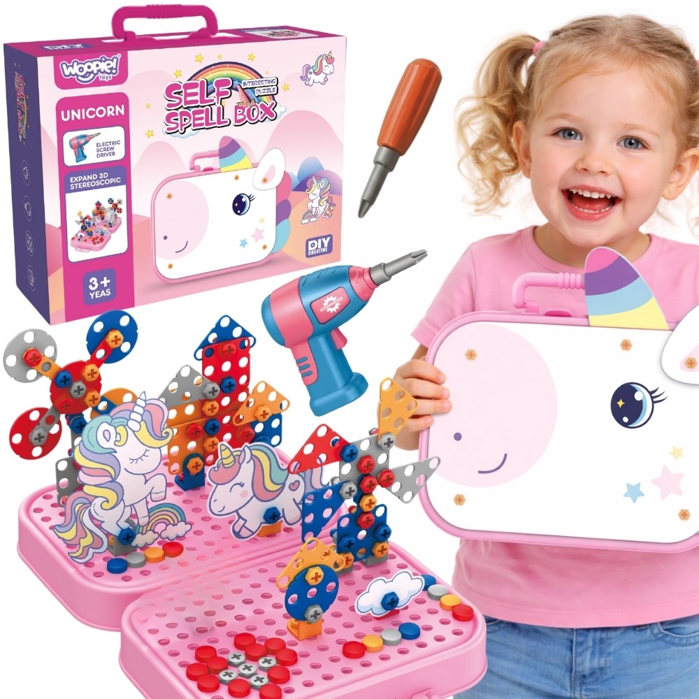 3d Diy Twisting Blocks Woopie Unicorn