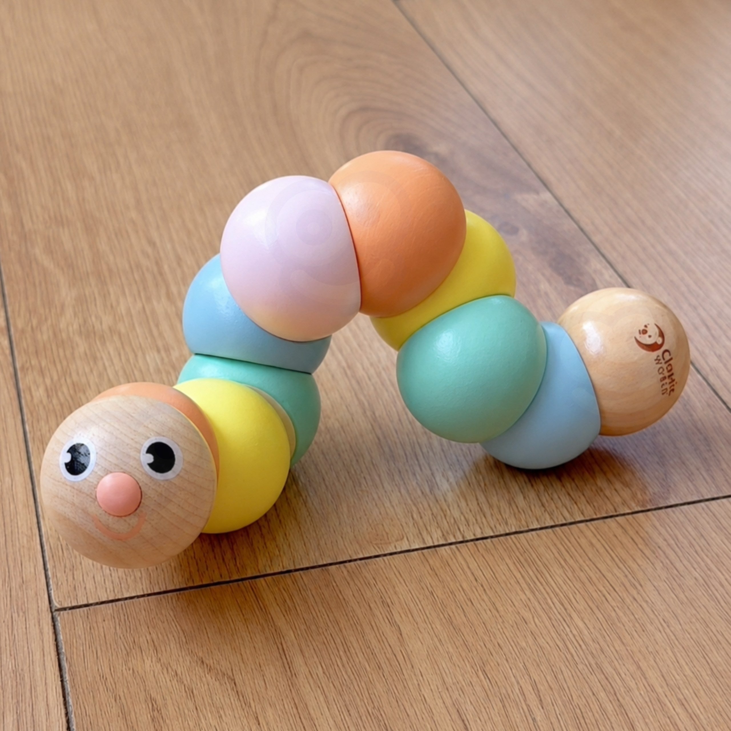 Classic World Wooden Caterpillar Colorful For Bending And Twisting