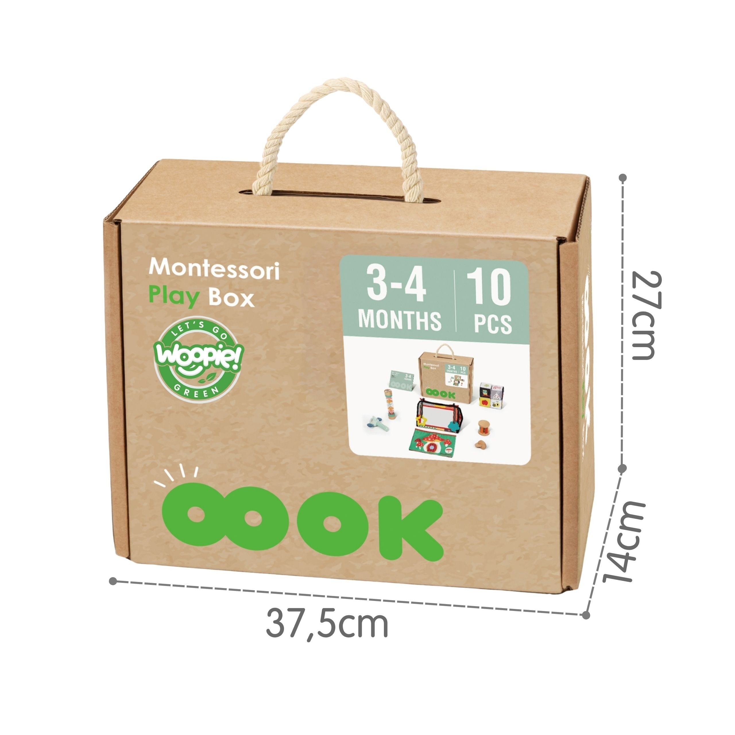 Woopie Green Xxl Montessori senzorický a vzdělávací box 6v1 Fsc