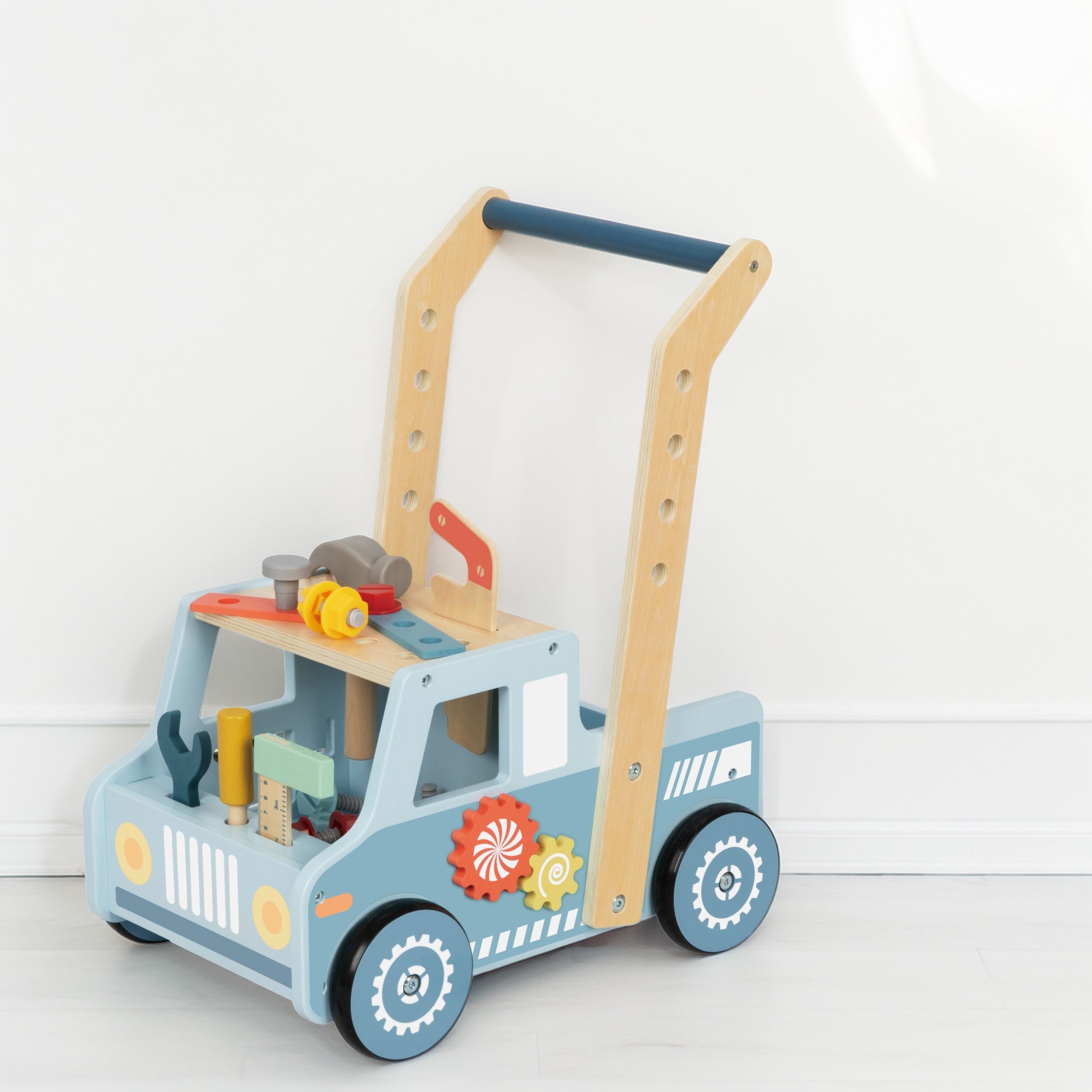 Tooky Toy Walker Car Mini Stem Workshop in legno