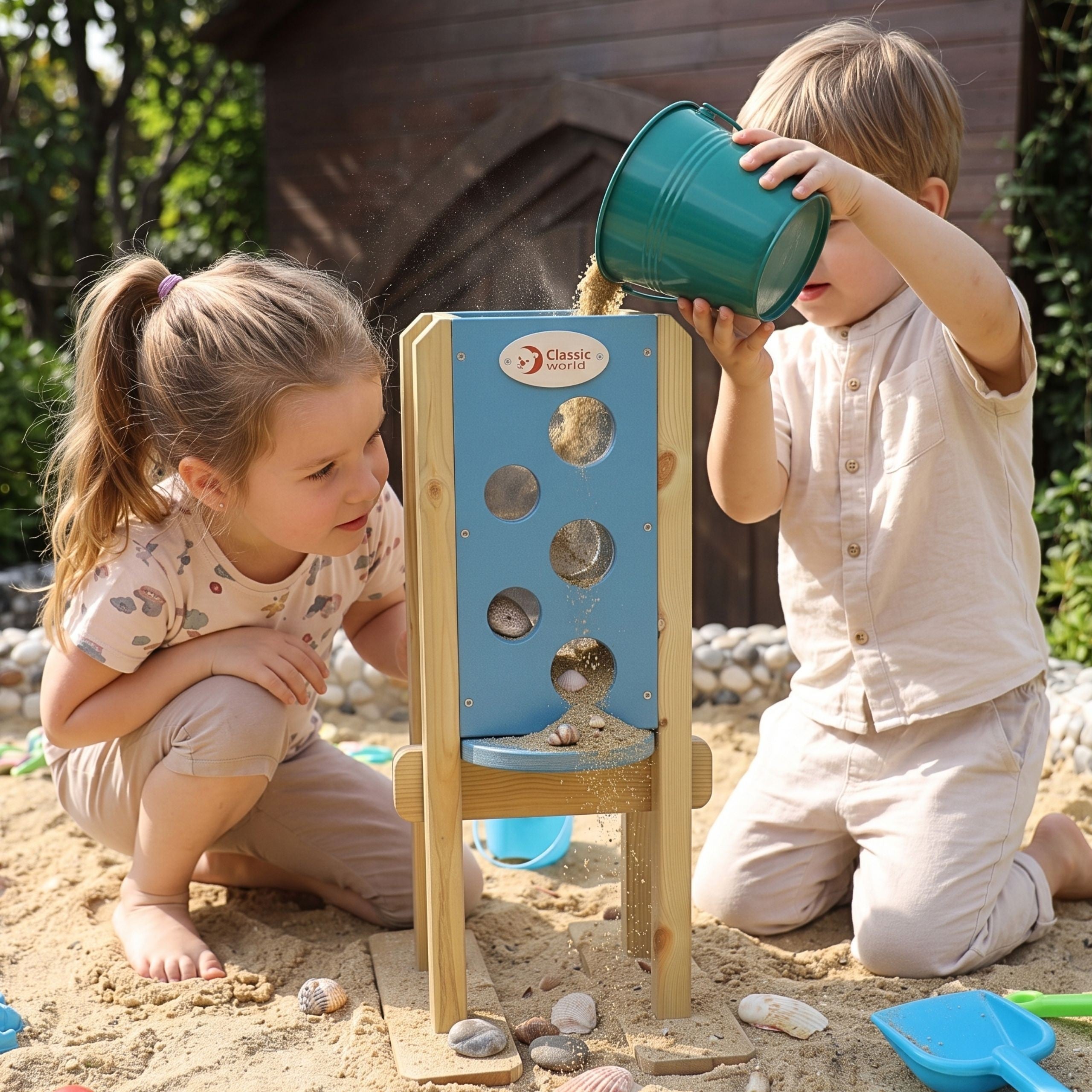Classic World Edu Eco Sandbox Sandkastenspielzeug für Kinder ab 3 Jahren