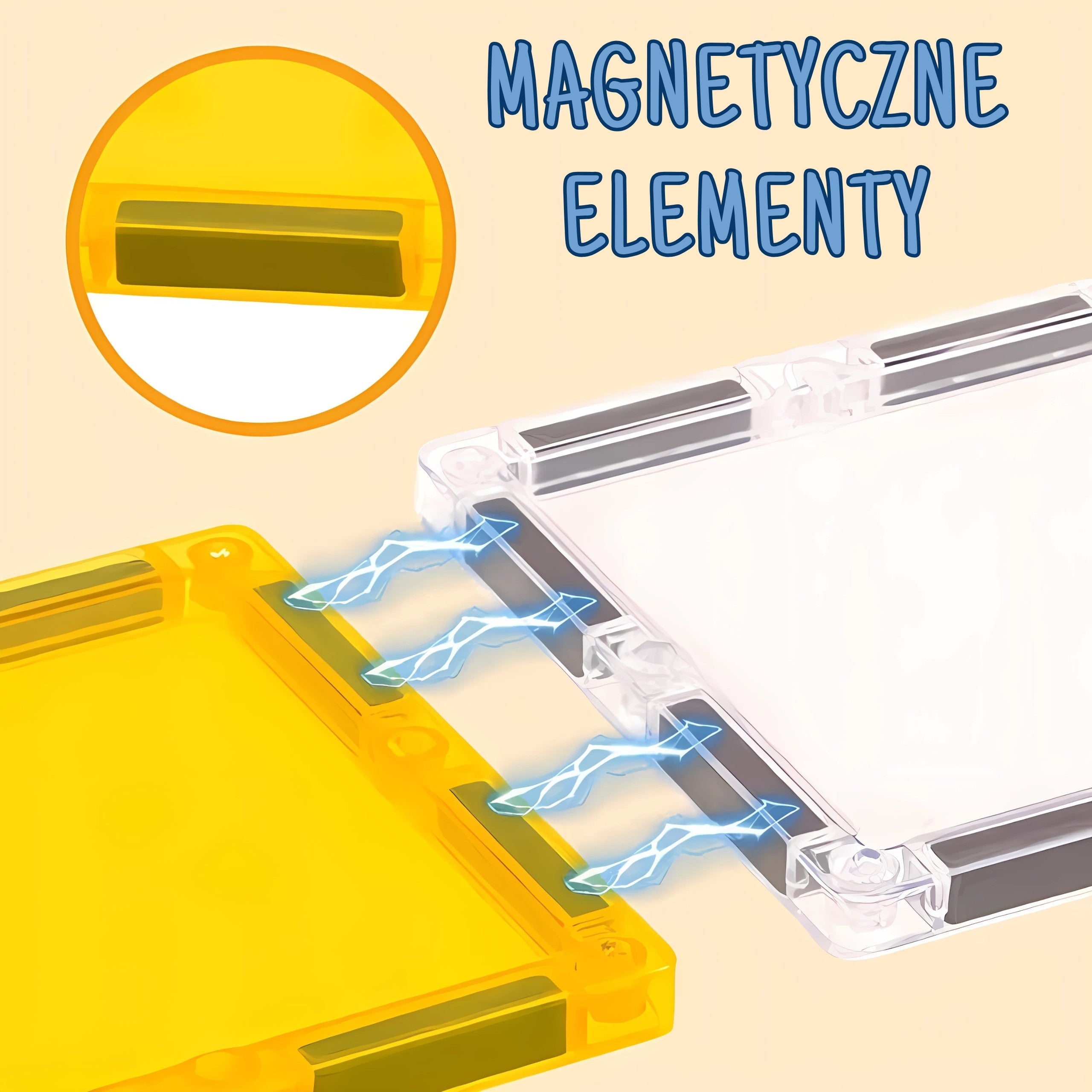 Woopie Magnetiske Byggeklodser 7,5 Cm Byggeplads Steam 47 Stk.