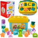 Woopie Baby Sorter 2 i 1 fodral resväska + alfabet och forminlärning