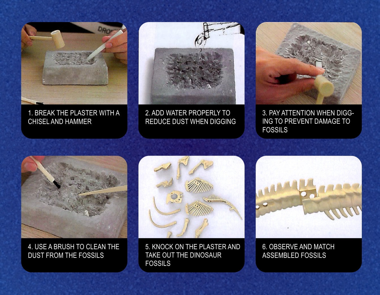 Woopie Creative Toy Dinozaur Scheleton Excavare arheologică