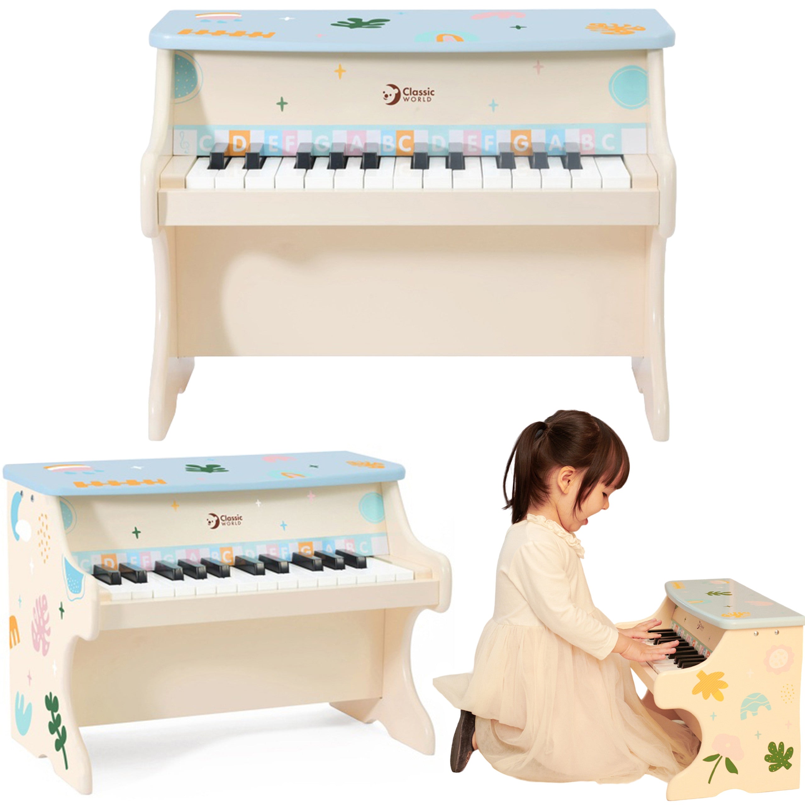 Classic World Musical Piano For Children Learning To Play + Booklet